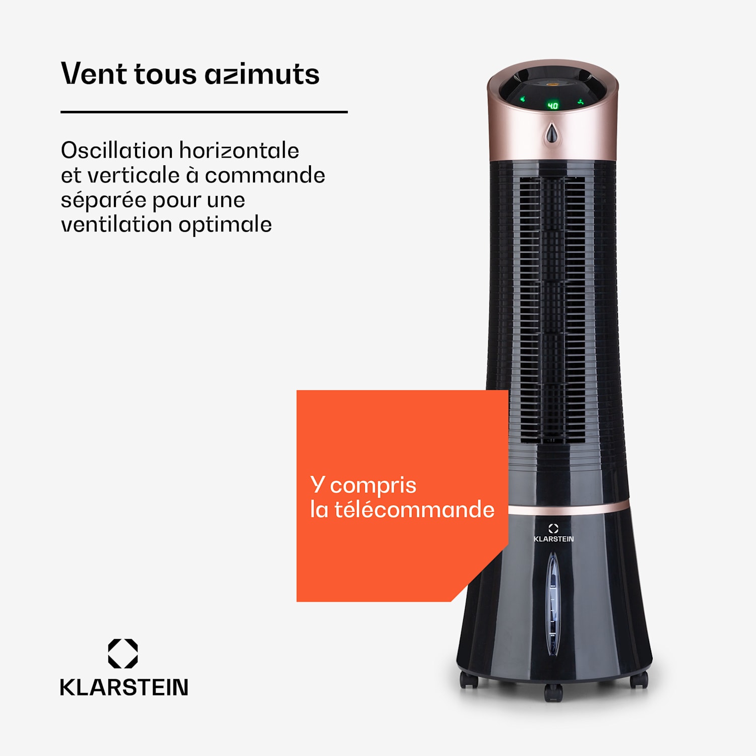 Skyscraper Ice Smart 4-in-1 luchtkoeler & ventilator Wifi 210 m³/h afstandsbediening 