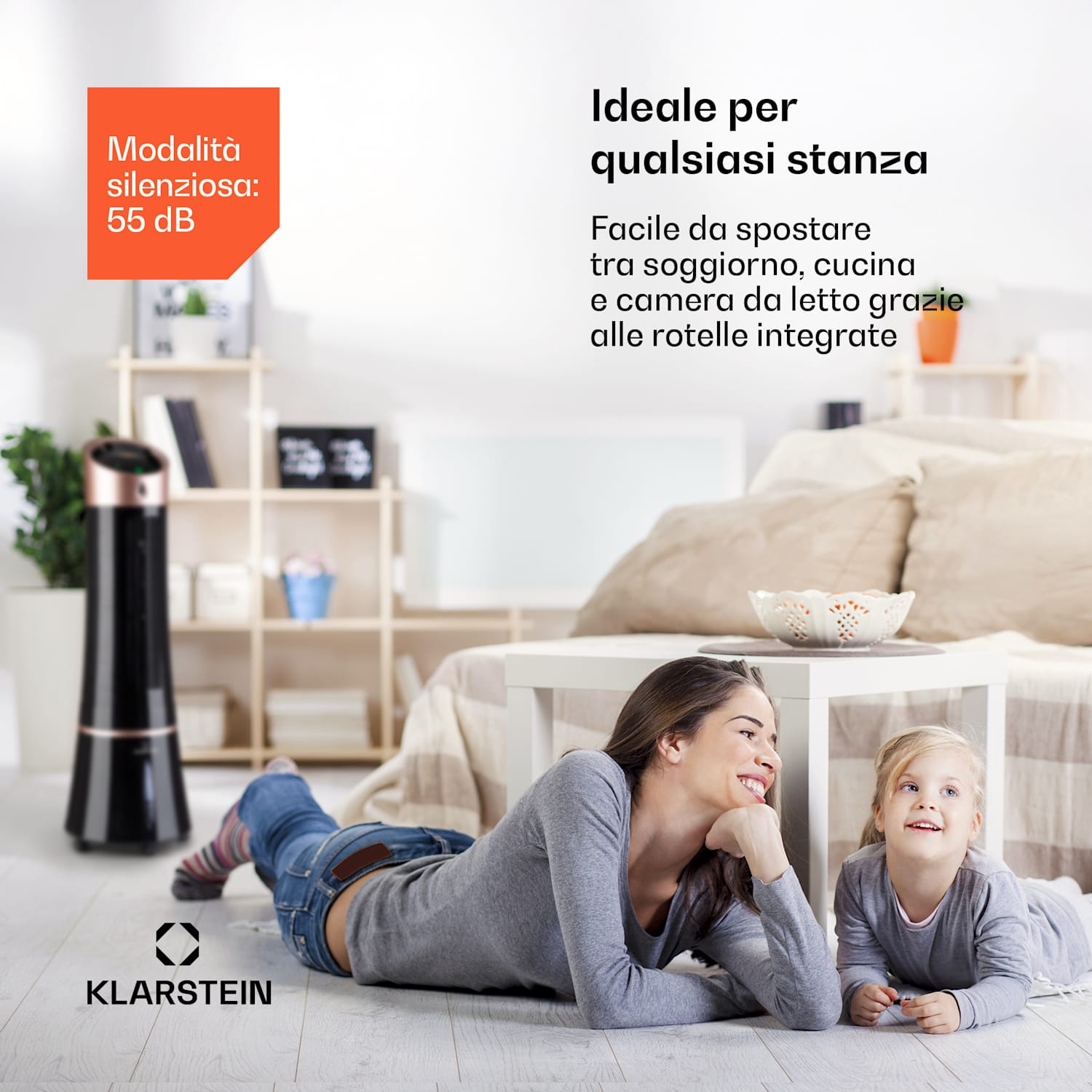 Skyscraper Ice Smart 4-in-1 Ventilatore & raffrescatore WiFi 210m³/h Telecomando 