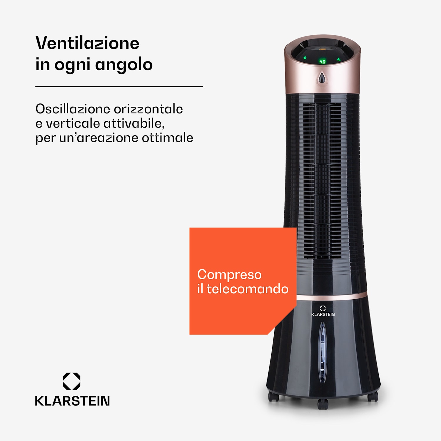 Skyscraper Ice Smart 4-in-1 Ventilatore & raffrescatore WiFi 210m³/h Telecomando 