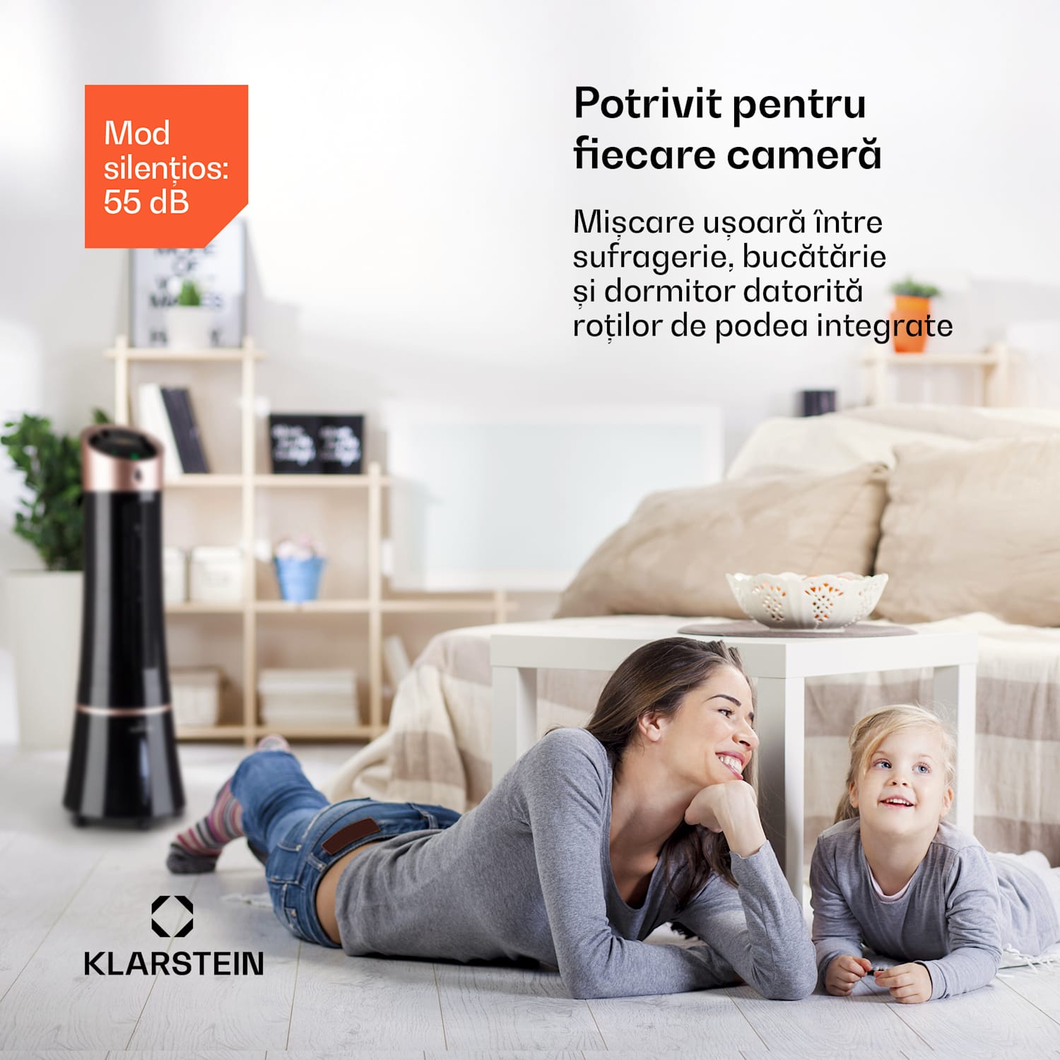 Skyscraper Ice Smart, 4-in-1, Răcitor de aer și ventilator, WiFi, 210m³/h, telecomandă de la distanță 