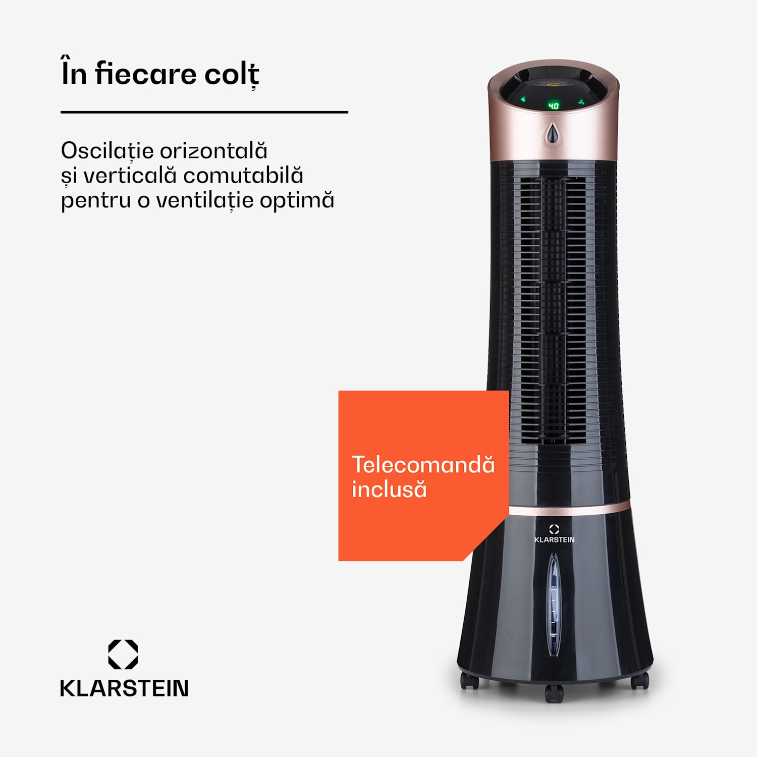 Skyscraper Ice Smart, 4-in-1, Răcitor de aer și ventilator, WiFi, 210m³/h, telecomandă de la distanță 