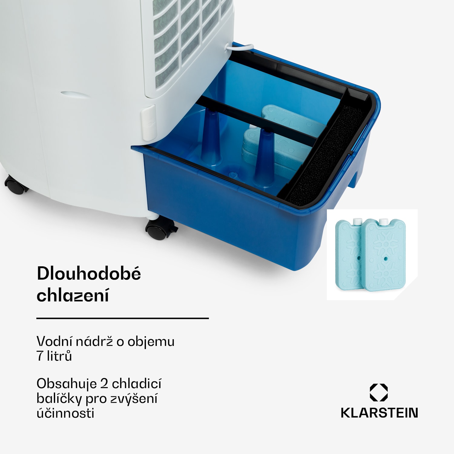 IceWind Plus Smart 4-v-1, ochlazovač vzduchu, ventilátor, zvlhčovač, čistička vzduchu, ovládání aplikací 330 m³/h | Ano | Bílý / černý