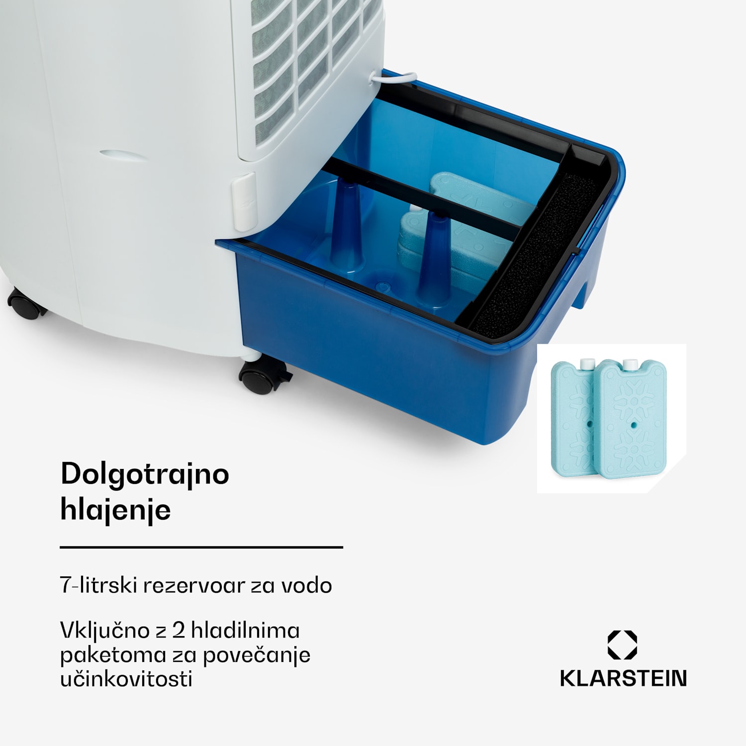 IceWind Plus Smart 4-v-1, hladilnik zraka, ventilator, vlažilec zraka, čistilec zraka, upravljanje z aplikacijo 330 m³/h | Da | Bela / črna