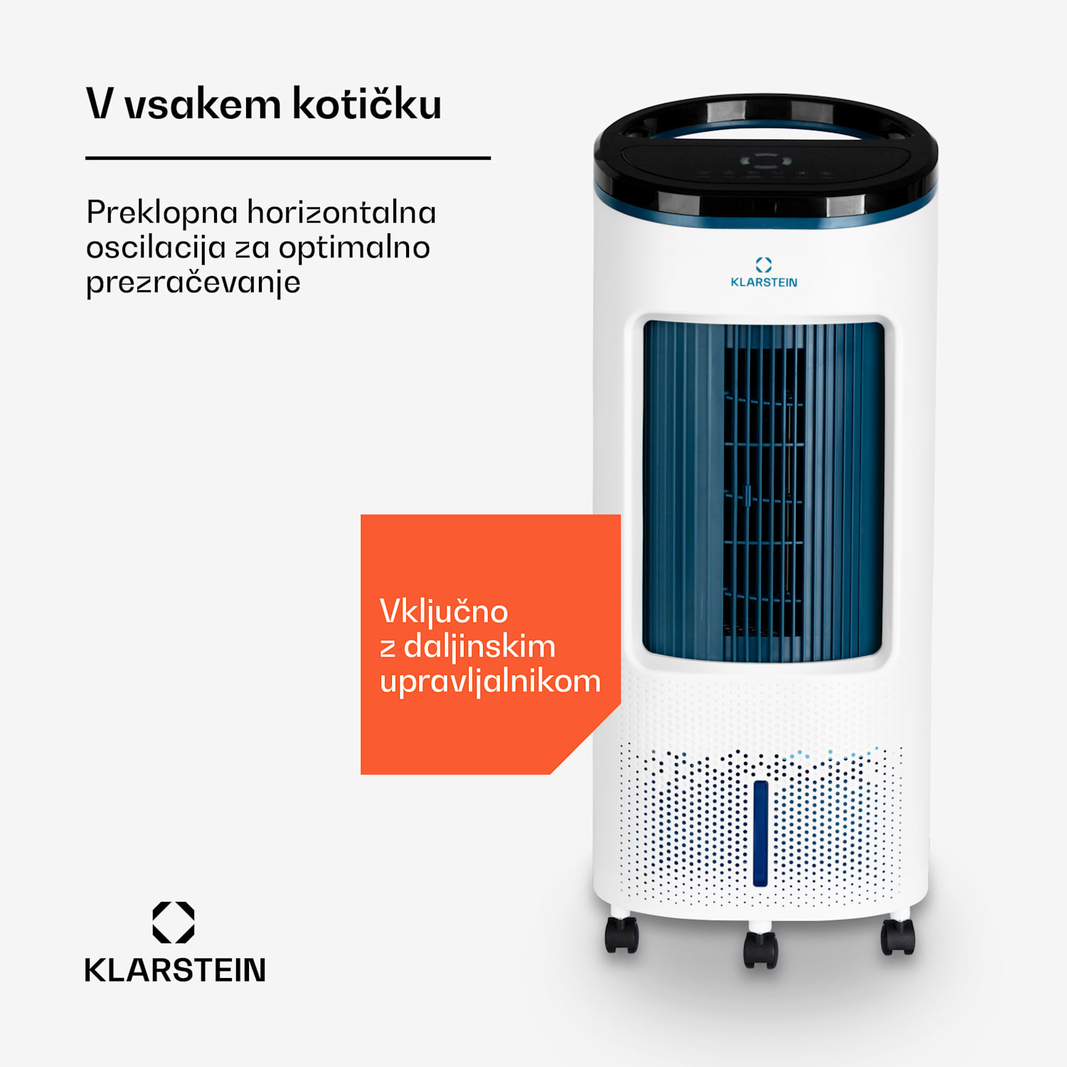 IceWind Plus Smart 4-v-1, hladilnik zraka, ventilator, vlažilec zraka, čistilec zraka, upravljanje z aplikacijo 330 m³/h | Da | Bela / črna