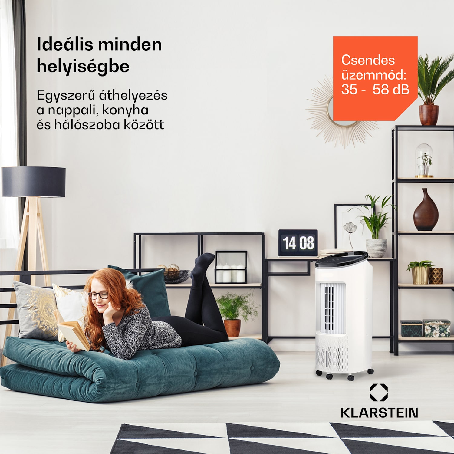 IceWind Plus Smart 4 az 1-ben, léghűtő, ventilátor, párásító, légtisztító, app vezérléssel 