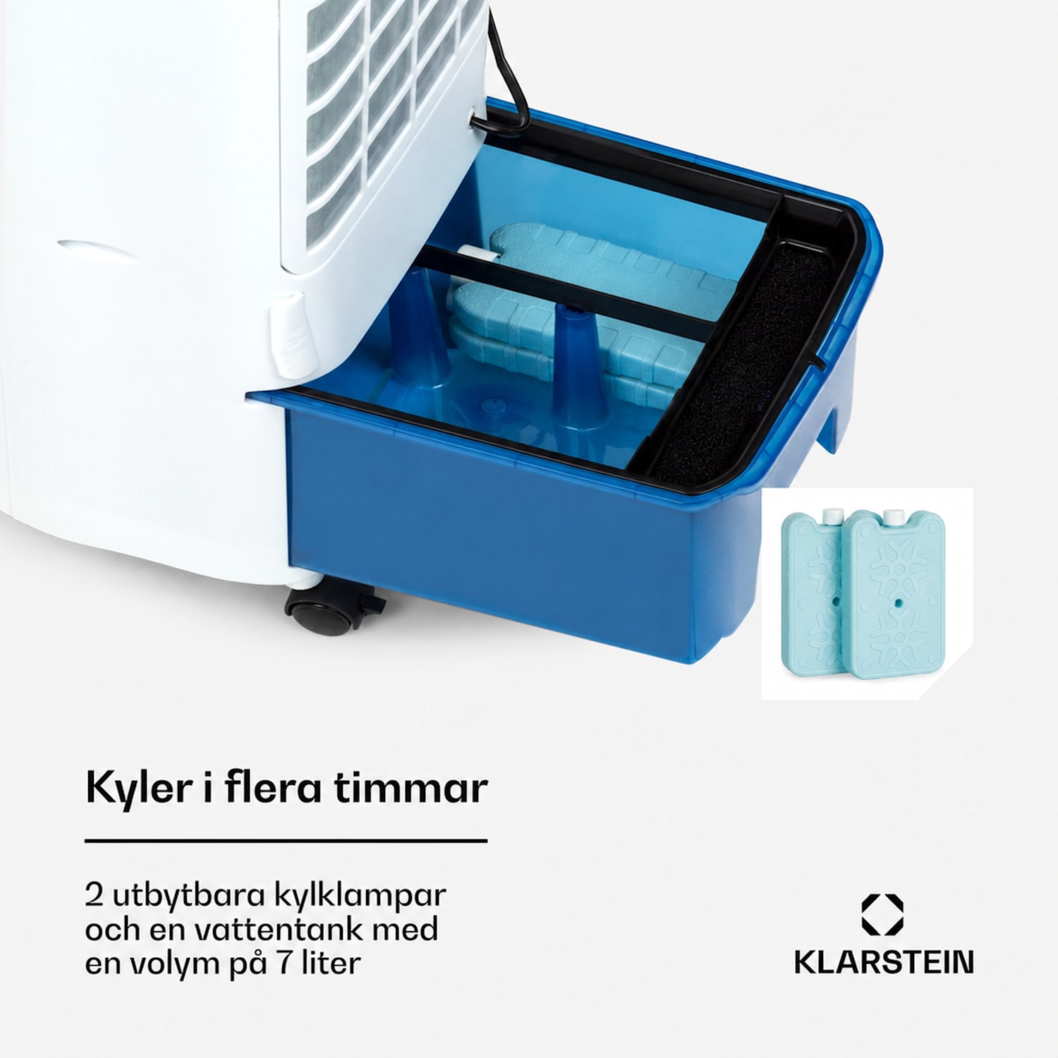 IceWind Plus Smart Smart fyra-i-en luftkylare fläkt luftfuktare luftrenare app-kontroll 330 m³/h | Ja | Vit