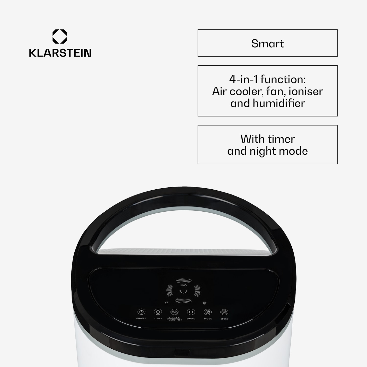 IceWind Plus Smart Inteligente 4 em 1 Refrigerador de ar Ventoinha Humidificador de ar Purificador de ar Controlo através da app 