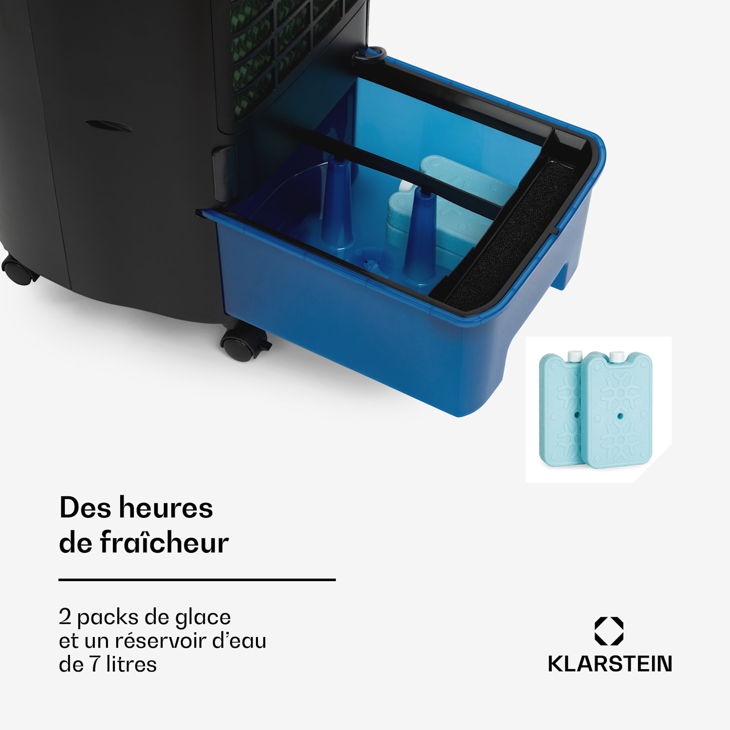 IceWind Plus Smart Smart Refroidisseur d'air 4-en-1 Ventilateur Humidificateur Purificateur d'air Contrôle par application 330 m³/h | Oui | Noir