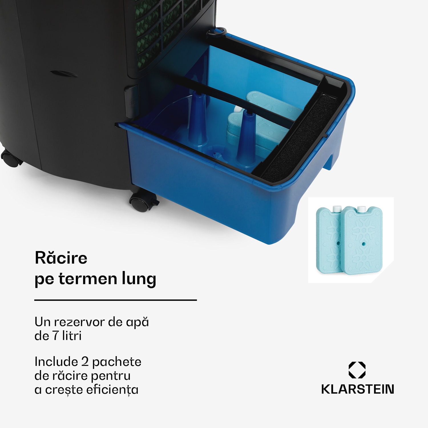 IceWind Plus Smart 4-în-1, răcitor de aer, ventilator, umidificator, purificator de aer, control prin aplicație 330 m³/h | Da | Negru