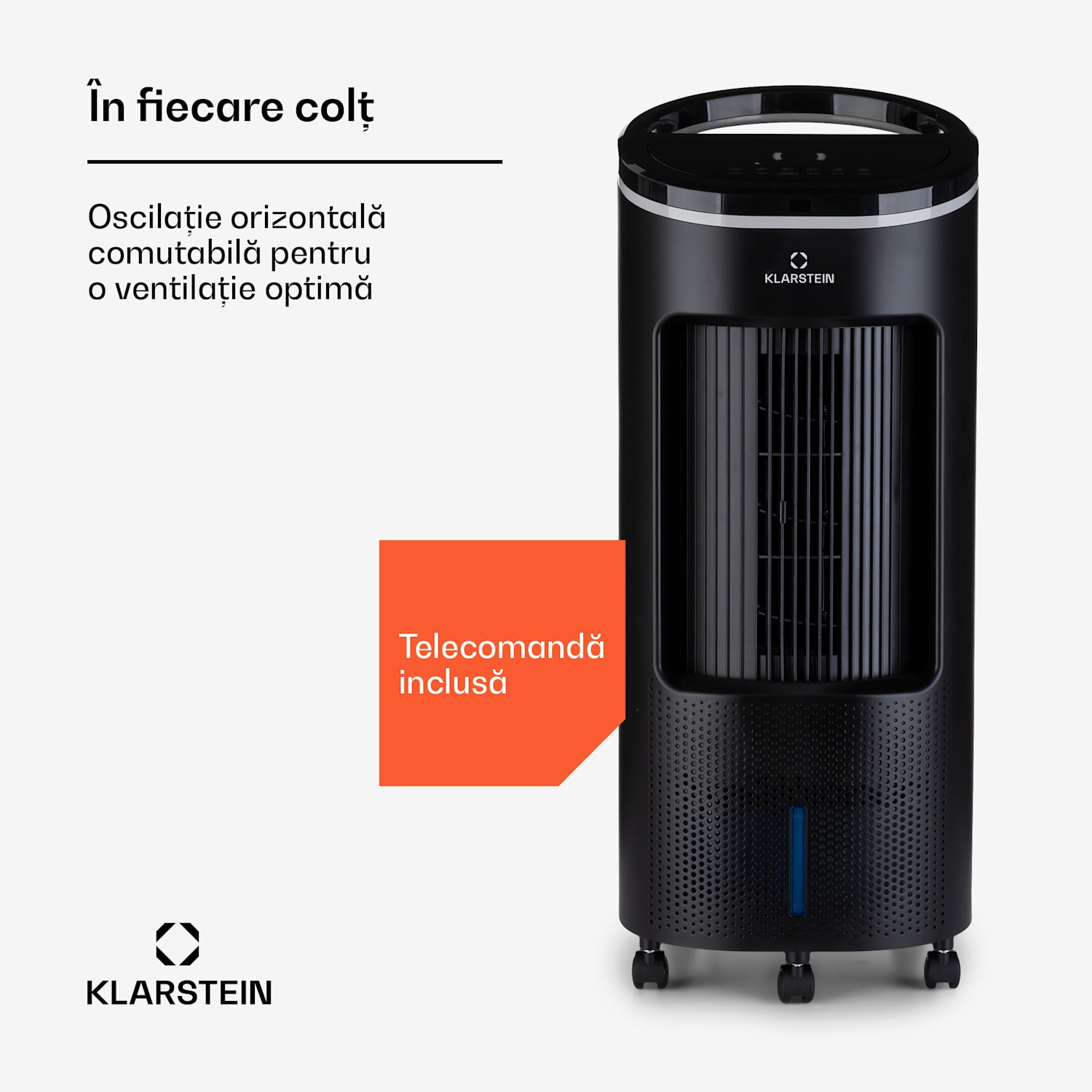 IceWind Plus Smart 4-în-1, răcitor de aer, ventilator, umidificator, purificator de aer, control prin aplicație 330 m³/h | Da | Negru