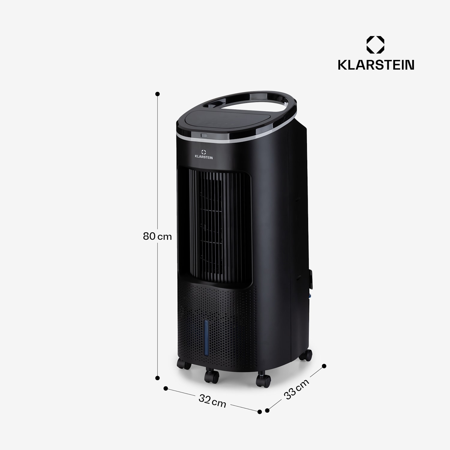 IceWind Plus Smart, 4 v 1 ochladzovač vzduchu, ventilátor, zvlhčovač, čistička vzduchu, ovládanie aplikáciou 330 m³/h | Áno | Čierna