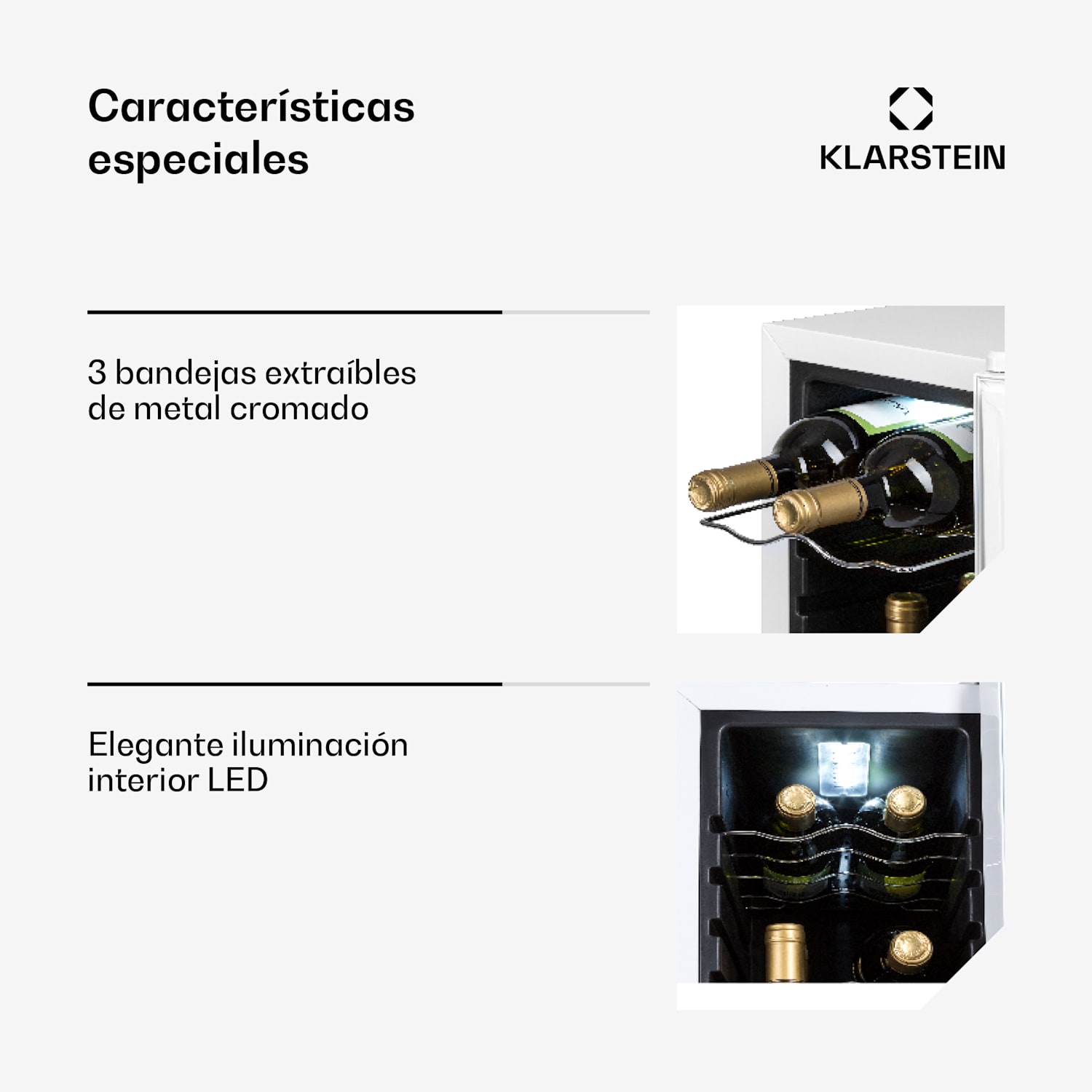 Shiraz 12 Slim Uno Wine Fridge 32l/12Fl. Touch 85 W 5-18 °C LED 