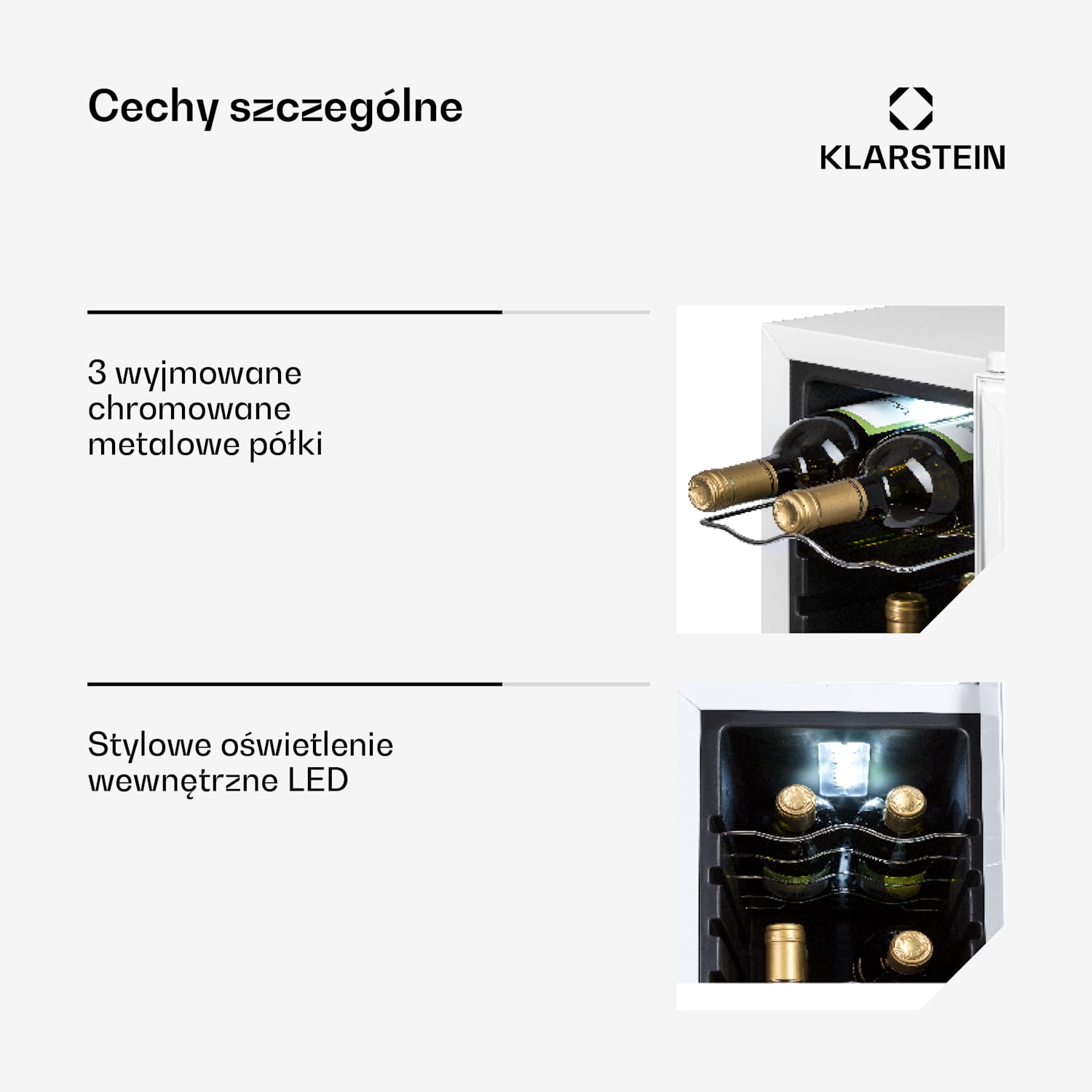 Shiraz 12 Slim, chłodziarka do wina, 32 l, 12 butelek, dotykowy panel sterowania, 85 W, 5-18°C 12 butelek | 1 strefa chłodzenia | Białe Szkło