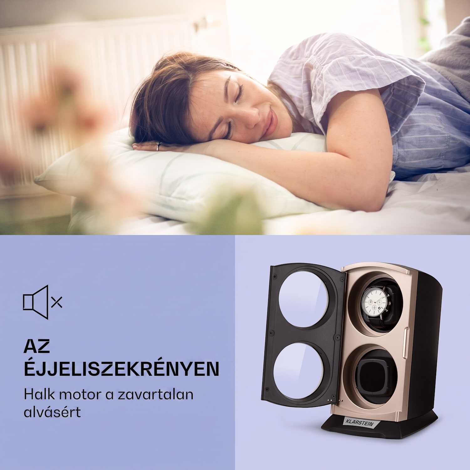 St. Gallen Premium, forgó óraállvány, 2 karórához, 4 sebességfokozat, fekete Fekete / Rózsaarany metál