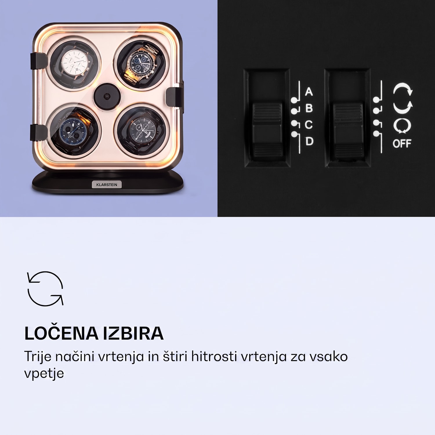 Clover, pomično stojalo za ure Kovinski nikelj
