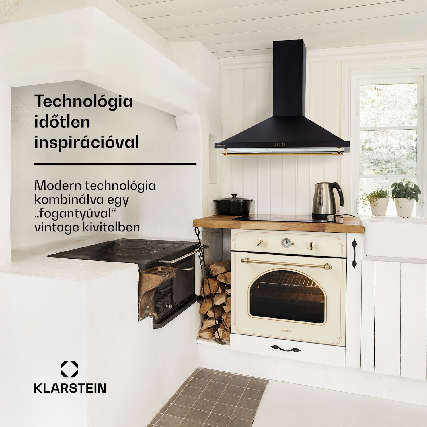 Montblanc 90, páraelszívó, 610 m³/ó, 165 W, 2 x 1,5 W, LED, díszléc Fekete