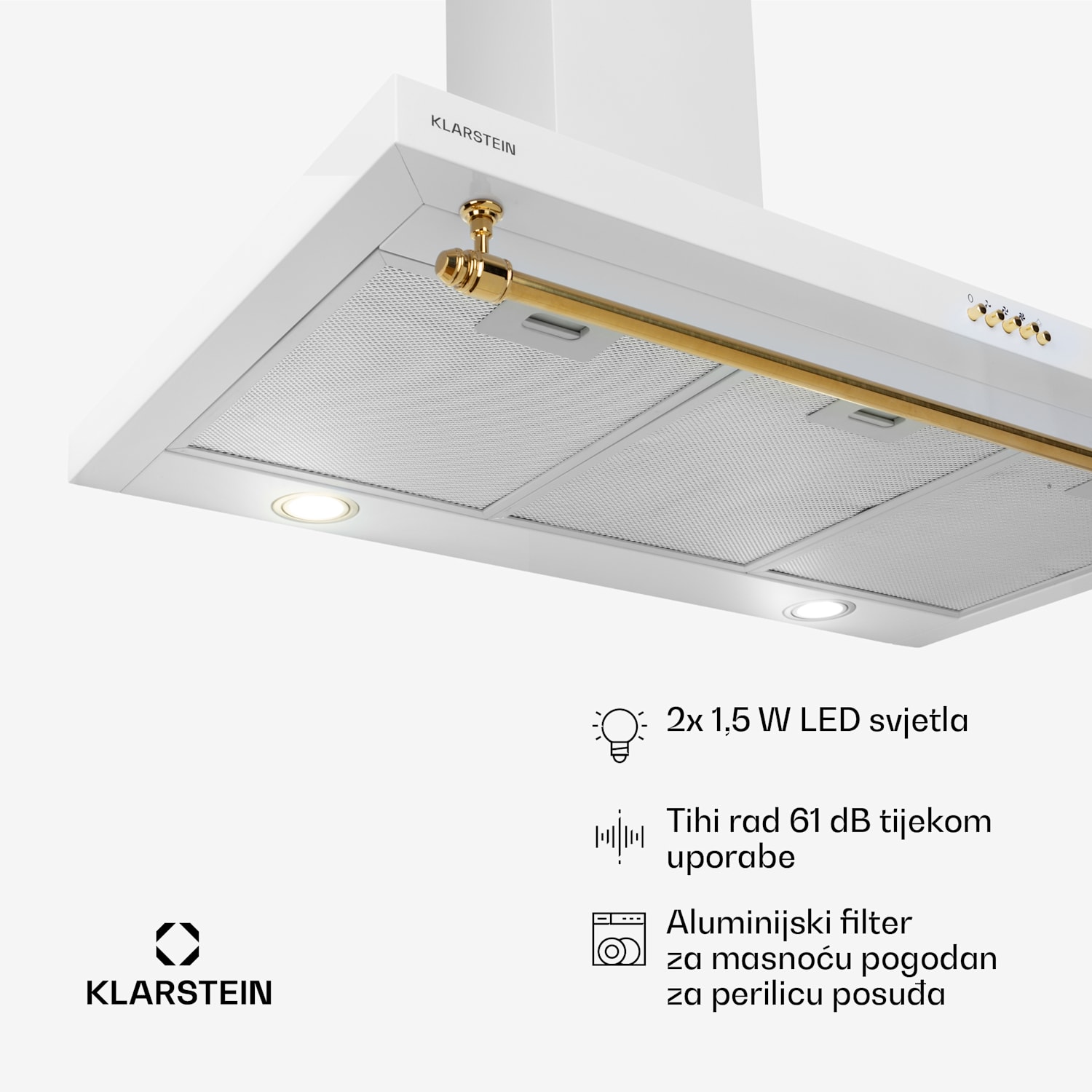 Montblanc 90, napa, 610m³/h. 165W, 2x1,5W, LED, traka 