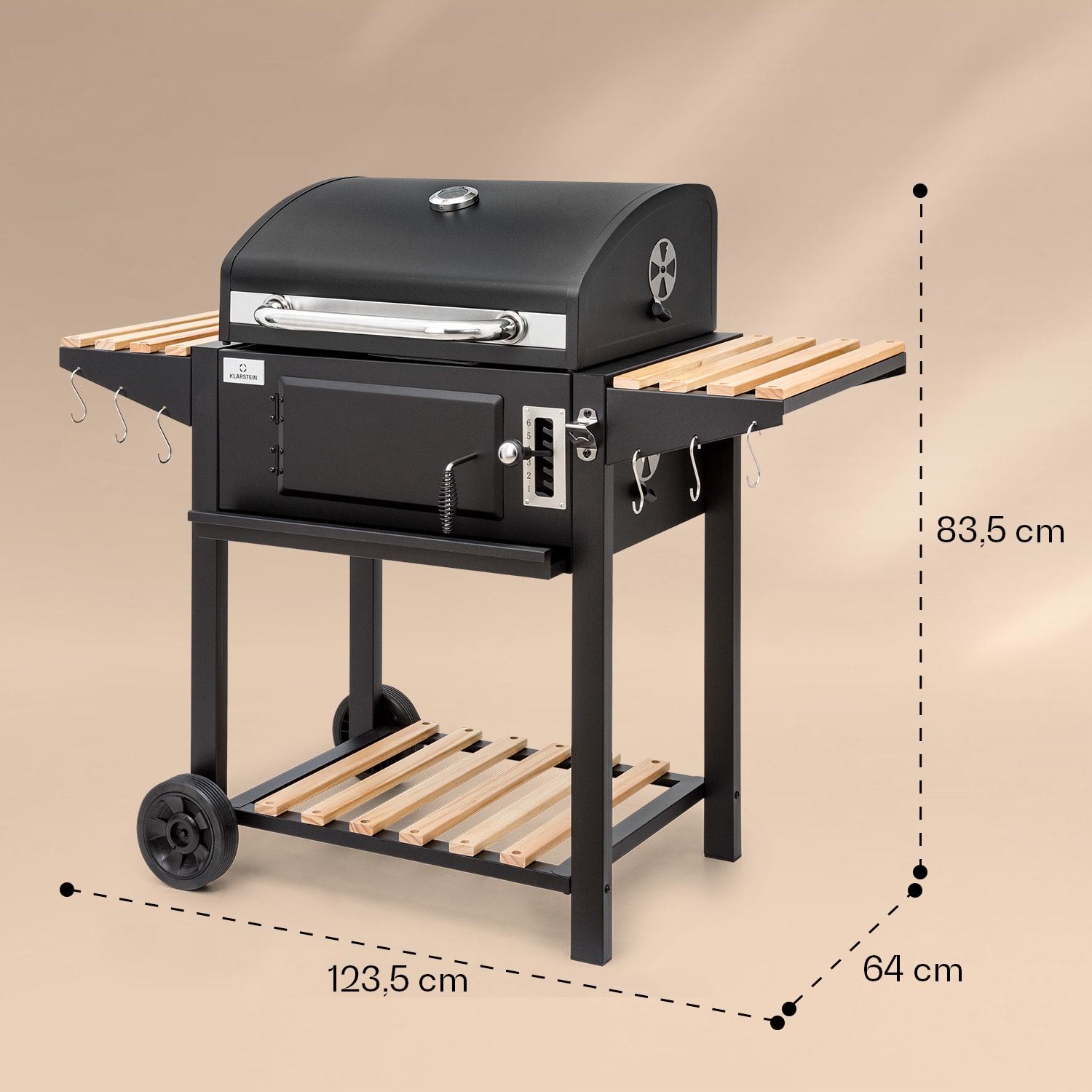 Aberdeen Single Grill faszenes grill 3 grillrács