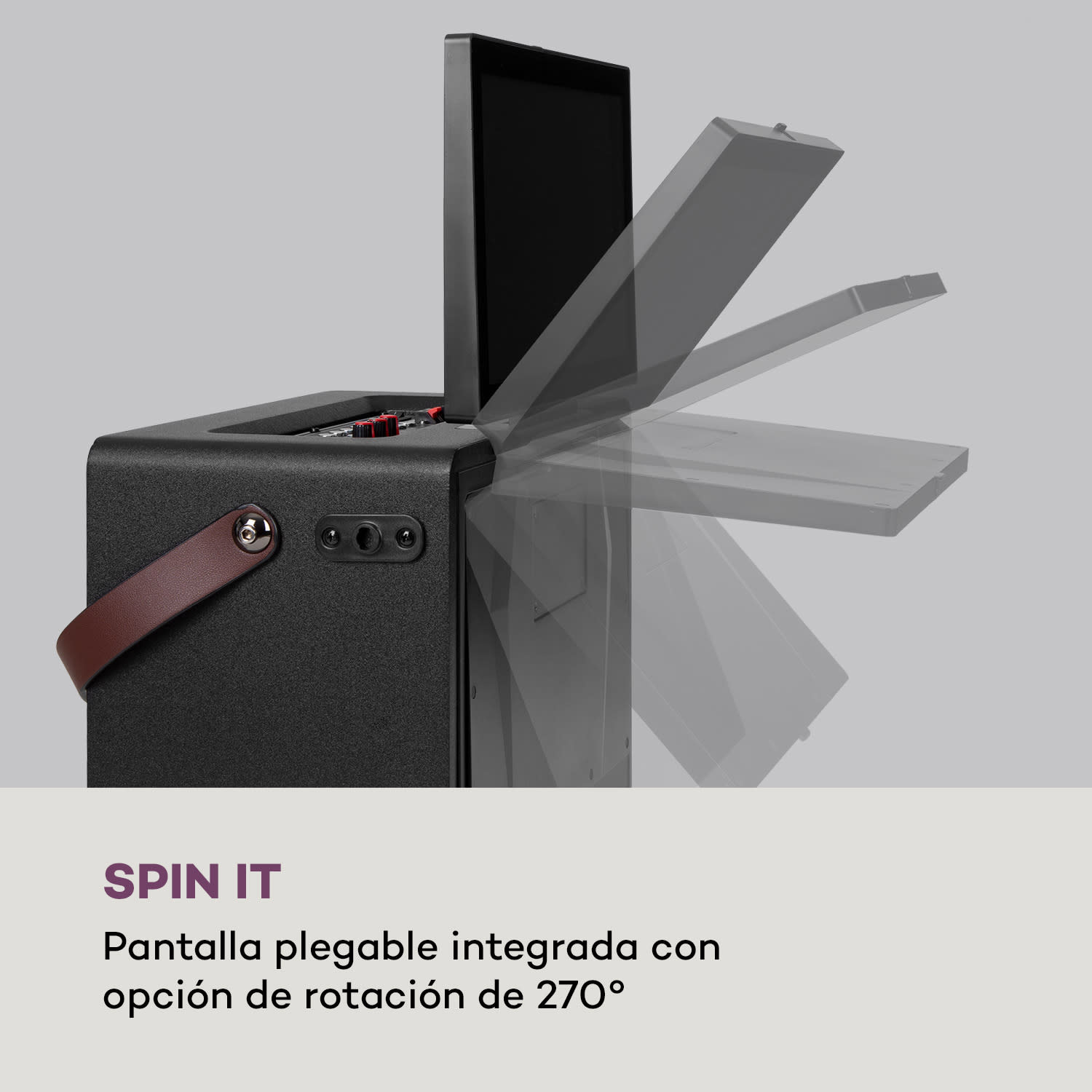 Sistema de karaoke Pro Spin 8 Pantalla táctil de 12,1" 2UHF Mic WiFi BT USB TF HDMI