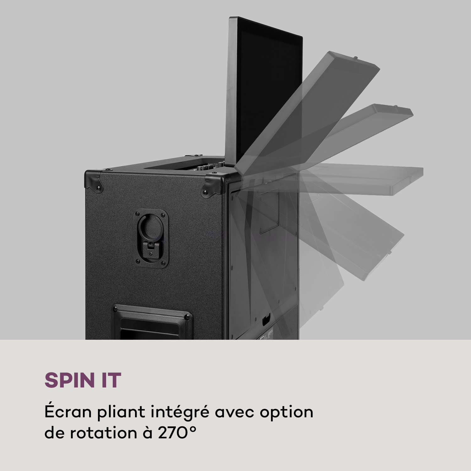Système karaoké Pro Spin 10 14,1" écran tactile 2UHF Mic WiFi BT USB TF HDMI