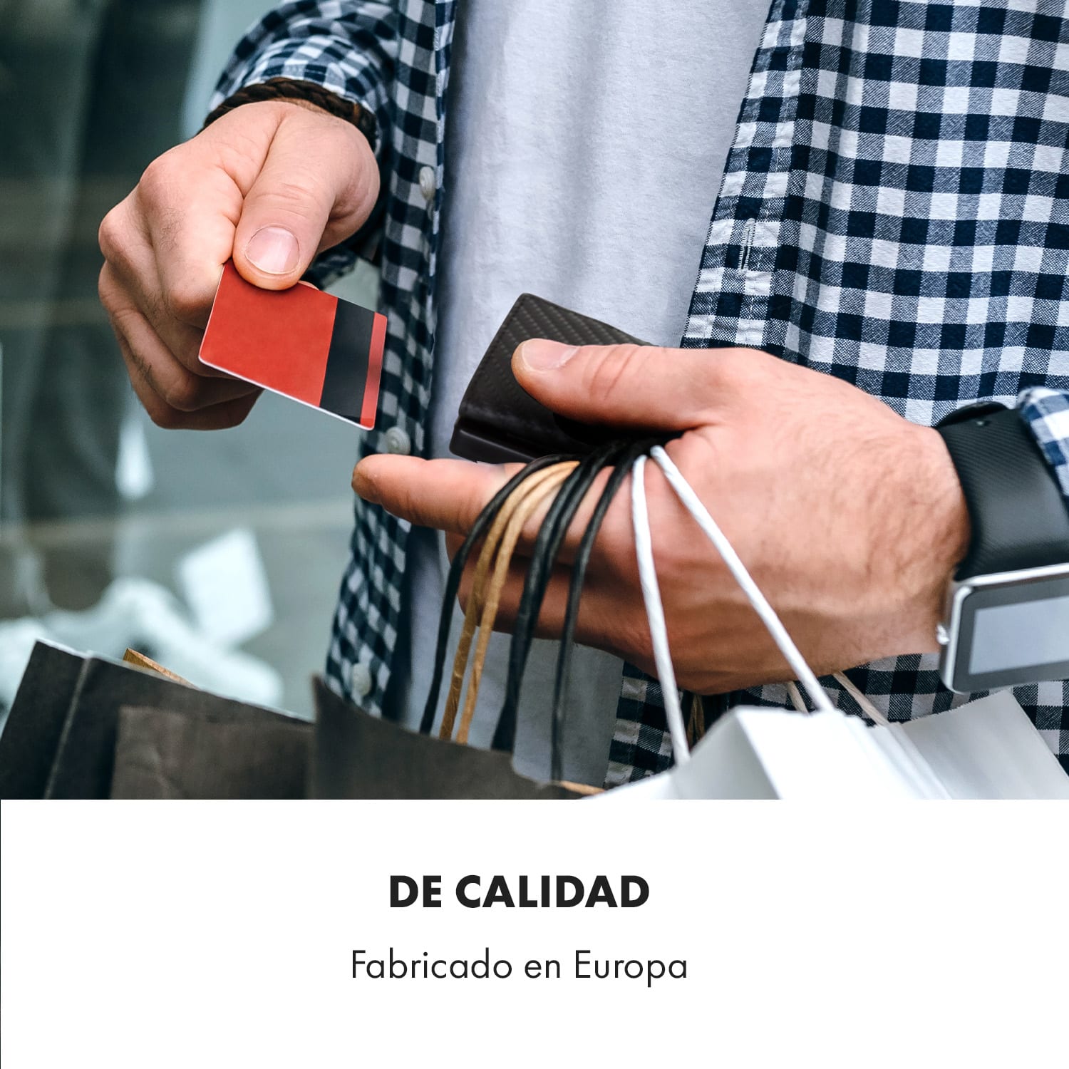 Billetera ZNAP Airtag 12 tarjetas, compartimento para monedas 8,9 x 1,8 x 6,3 cm (AnxAlxProf) con protección RFID Carbón | Negro