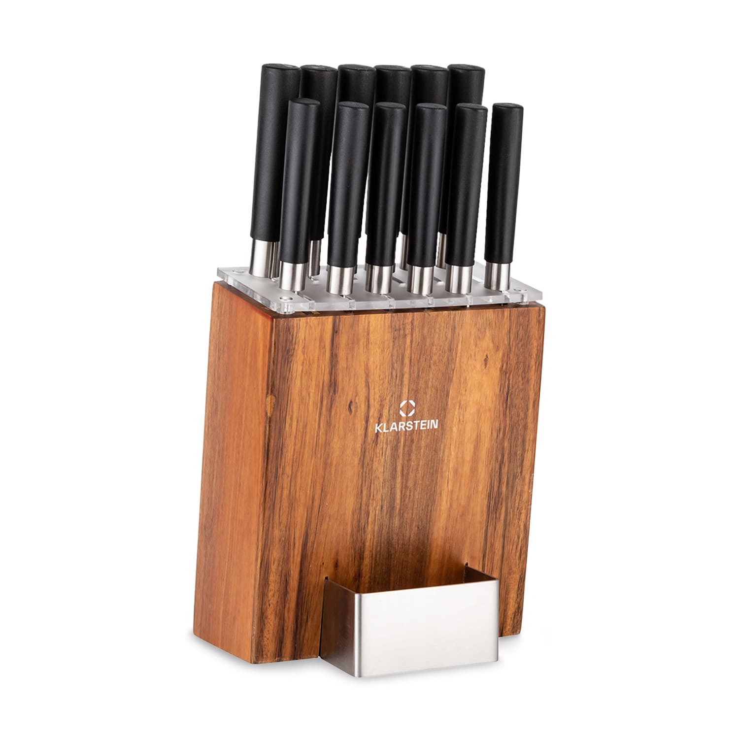 Kitano XL, 13-dijelni set Set noževa s blokom, 12 noževa, čelik, luksuzni drveni blok 