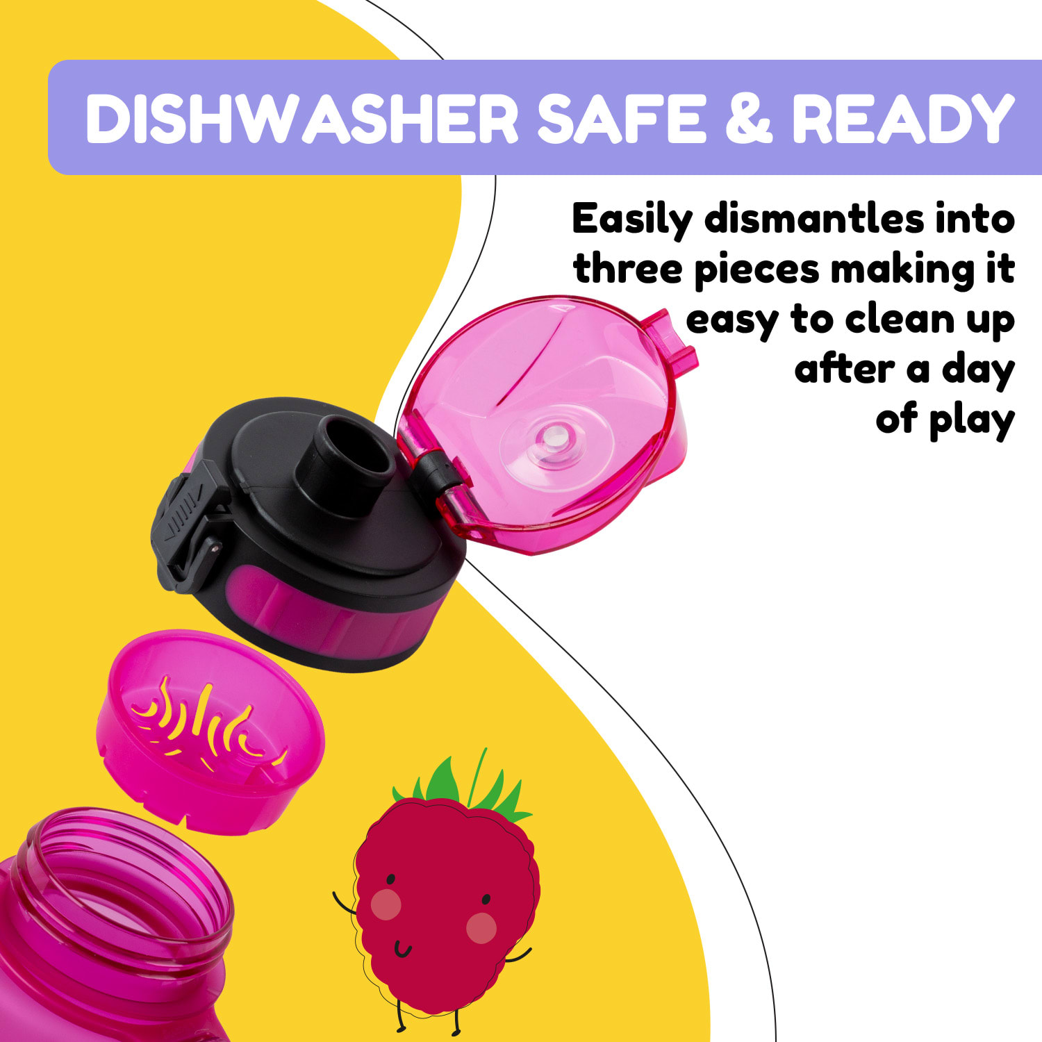 schmatzfatz Fľaša na pitie Športová fľaša 500 ml 24 cm Tritan 