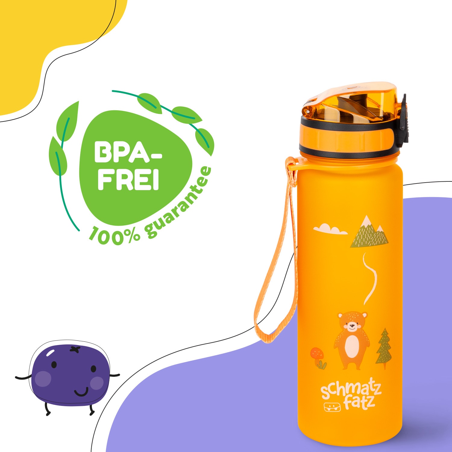 schmatzfatz gourde de sport 500 ml 24 cm Tritan 