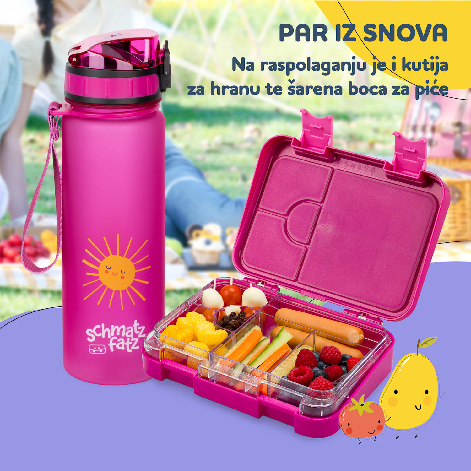 Junior Lunchbox, 6 pretinaca, 21,3 x 15 x 4,5 cm , bez BPA 