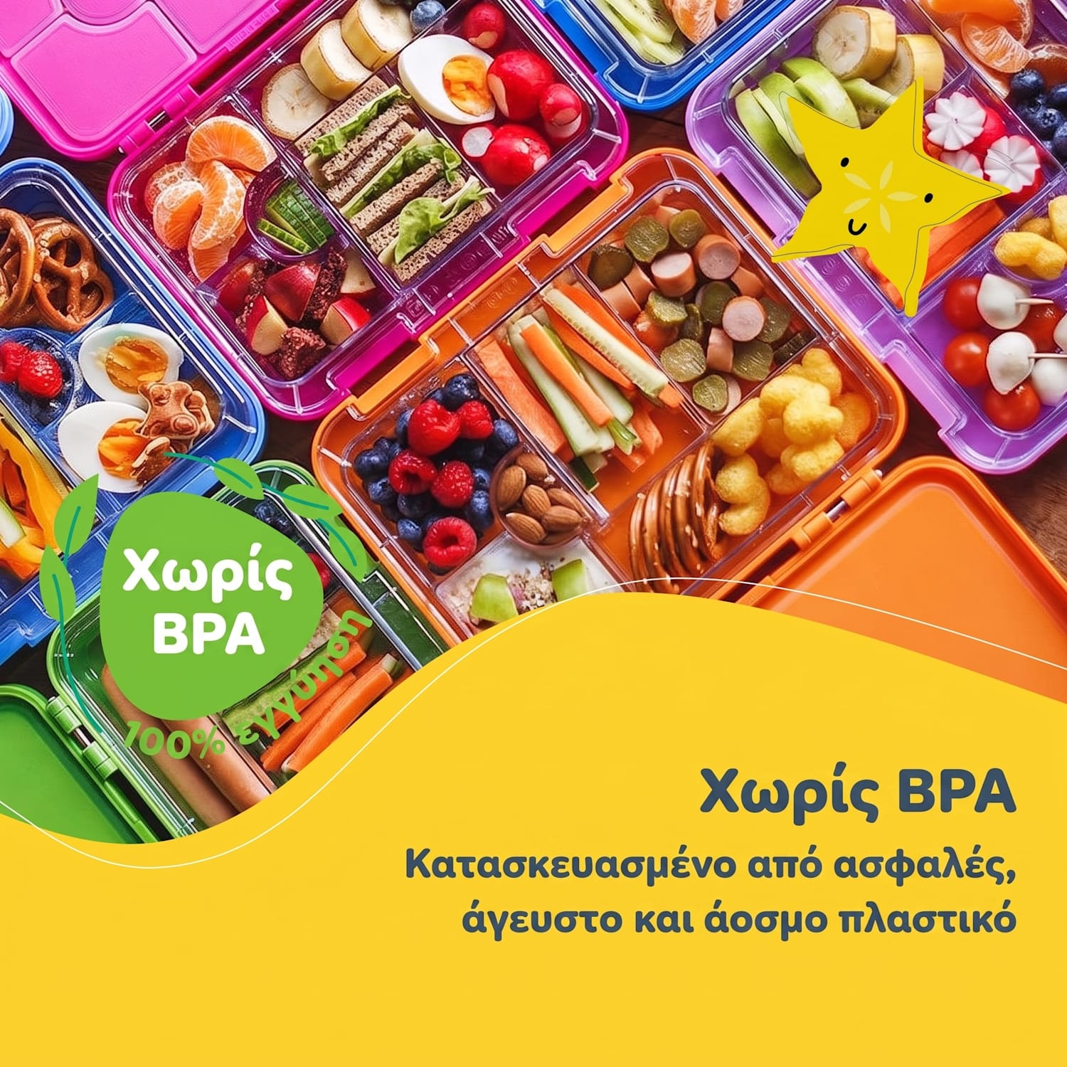Schmatzfatz junior δοχείο σνακ με θήκες Πορτοκαλί Forest