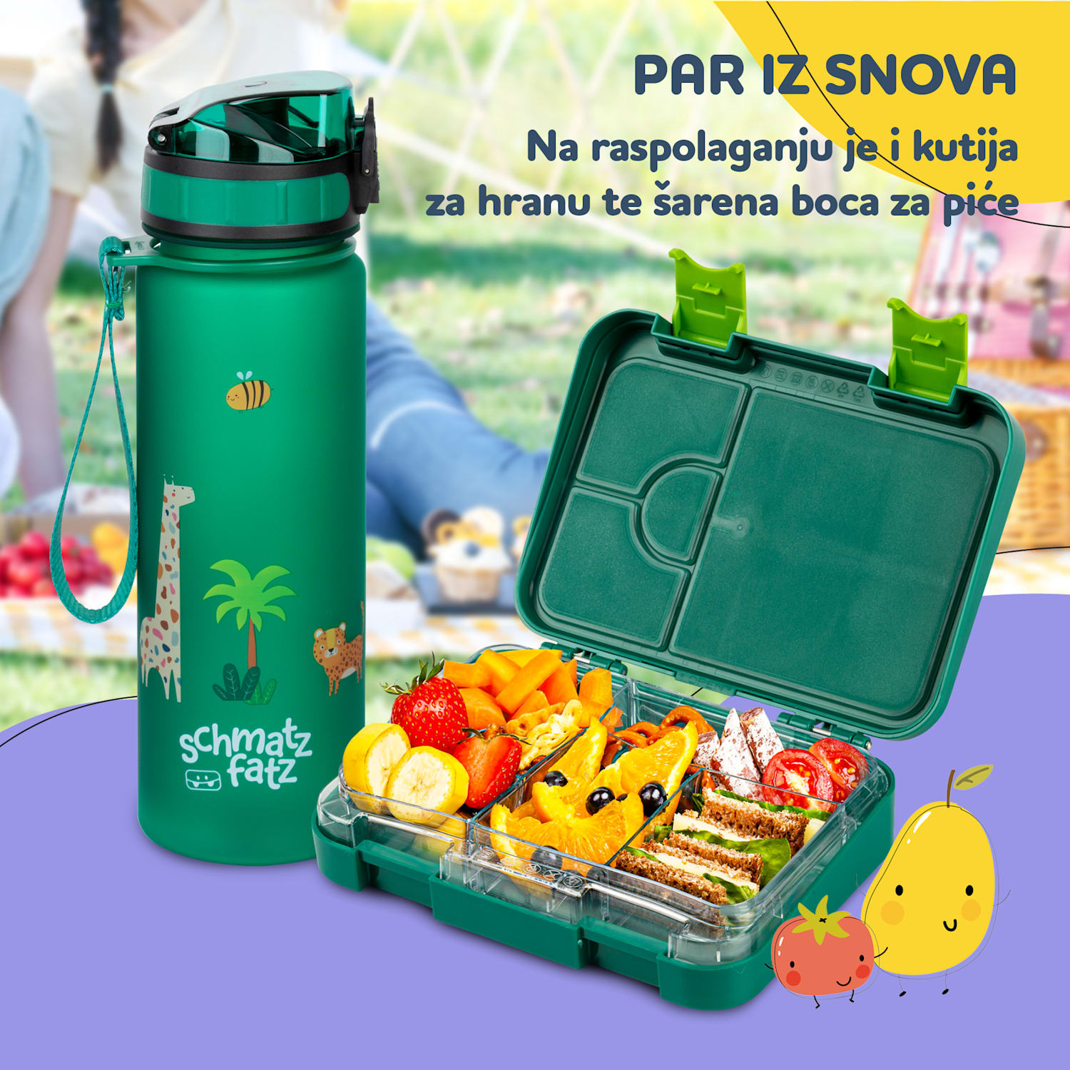 Junior Lunchbox, 6 pretinaca, 21,3 x 15 x 4,5 cm , bez BPA 