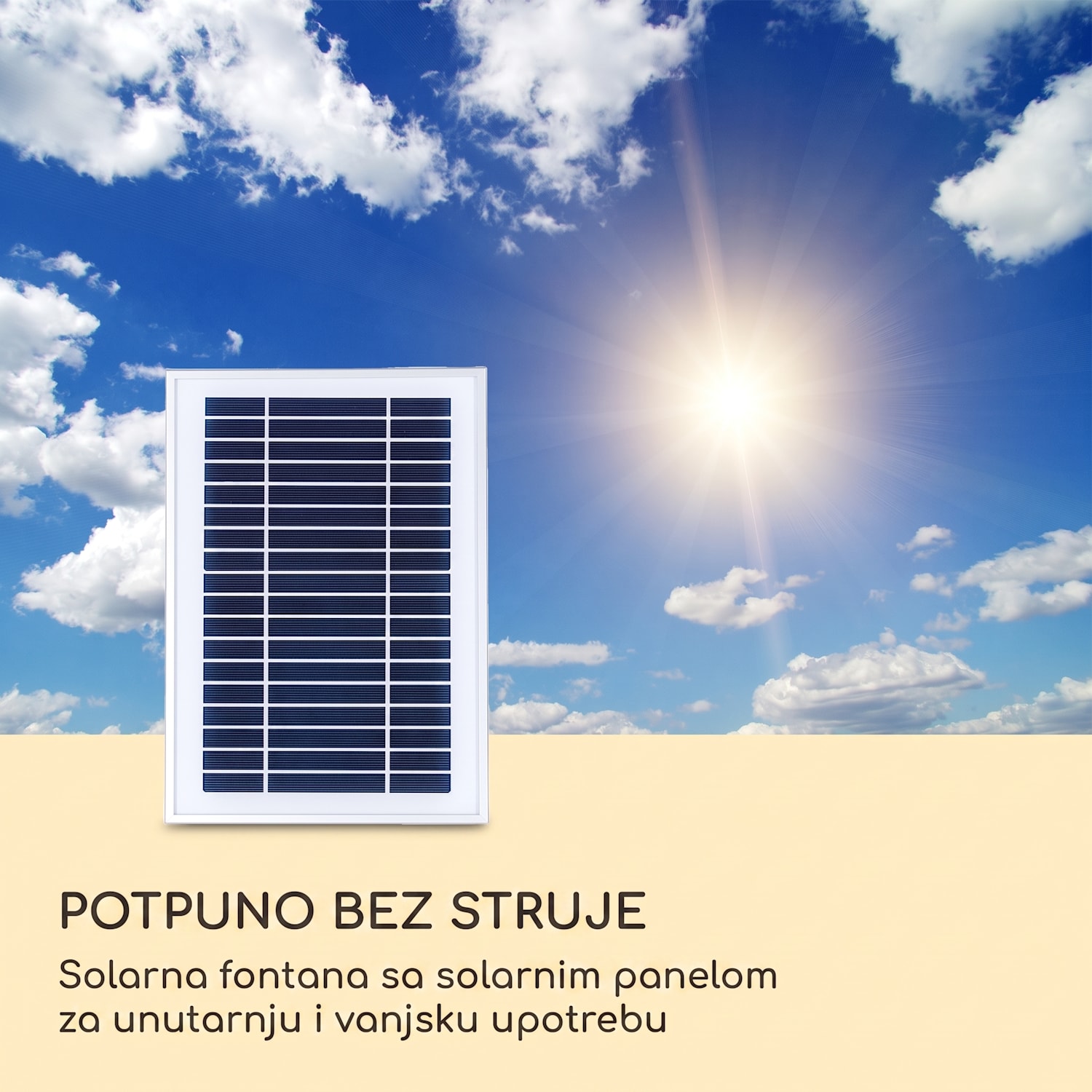 Stonehenge XL, solarna fontana, LED rasvjeta, poliresin, litij-ionska baterija 46 x 88 x 35 cm | Kamen od crnog oniksa