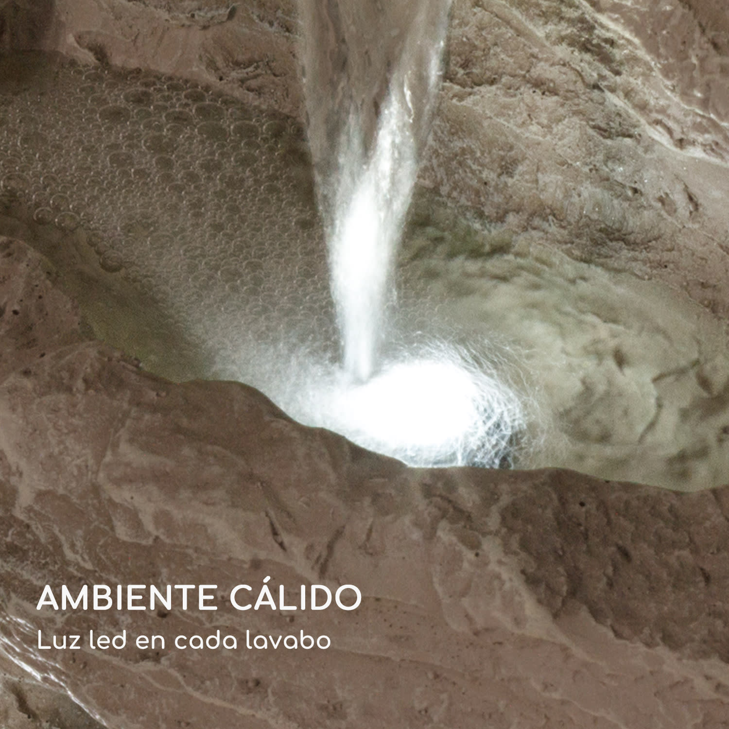 Fuente solar Stonehenge XL Iluminación led Poliresina Batería de iones de litio  46 x 88 x 35 cm | Piedra Gris Fría