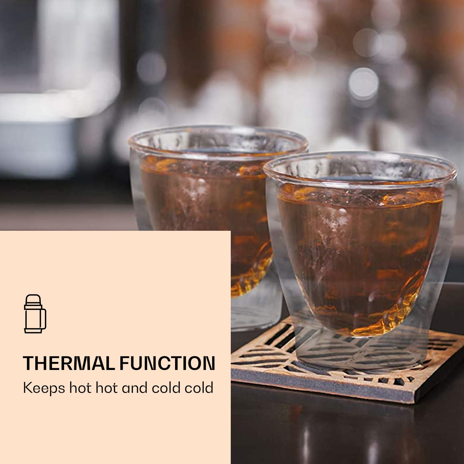 DUOS, duplafalú pohár, 200 ml 4er-Set