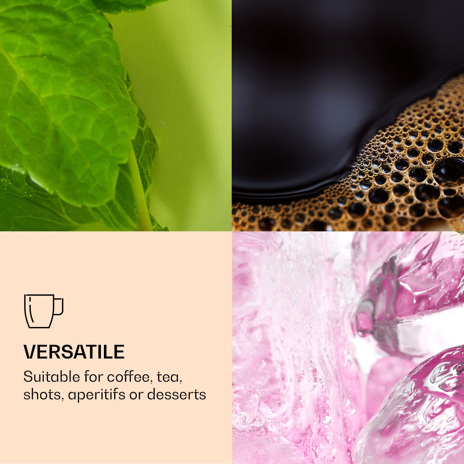 DUOS, duplafalú pohár, 200 ml 4er-Set