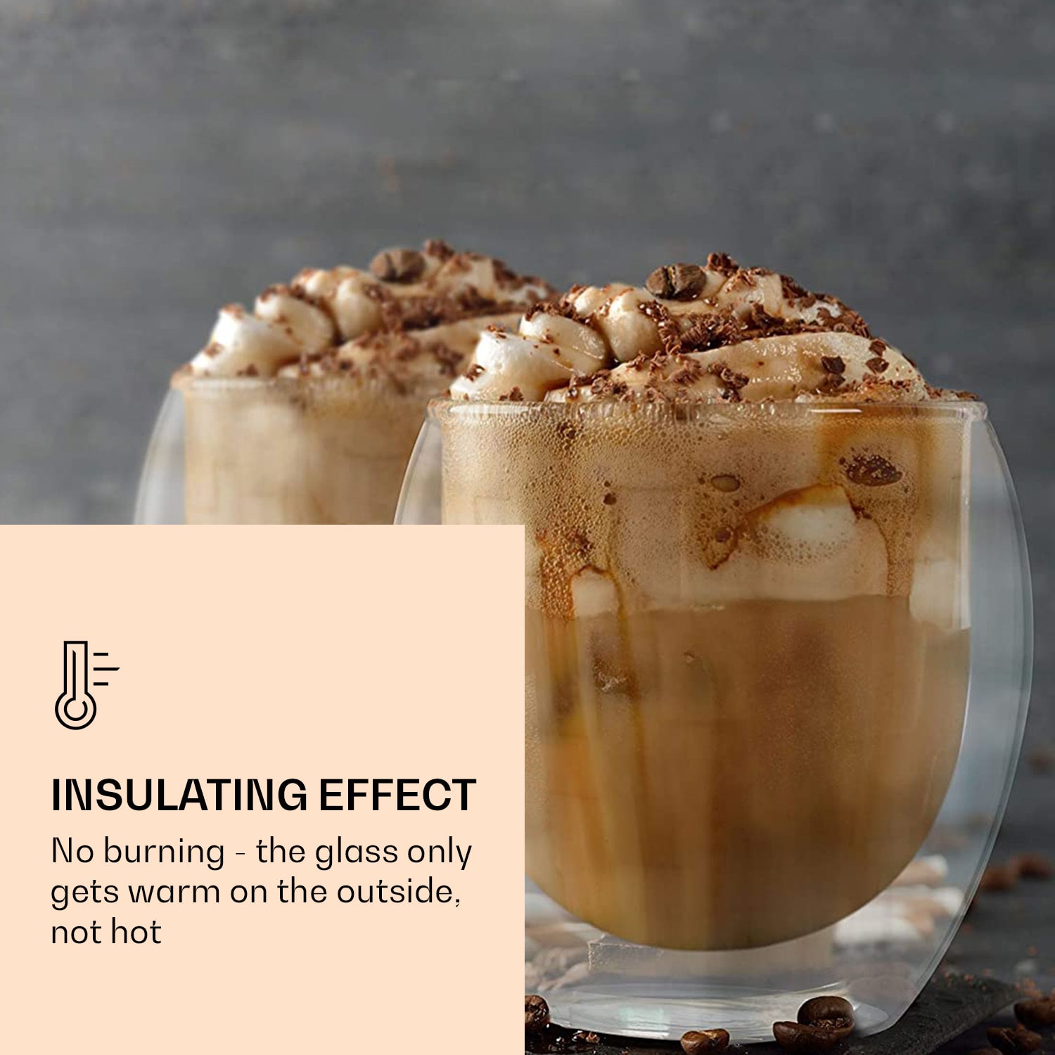 DUOS Jumbo, dvojstenný pohár, 310 ml Sada 4 kusov