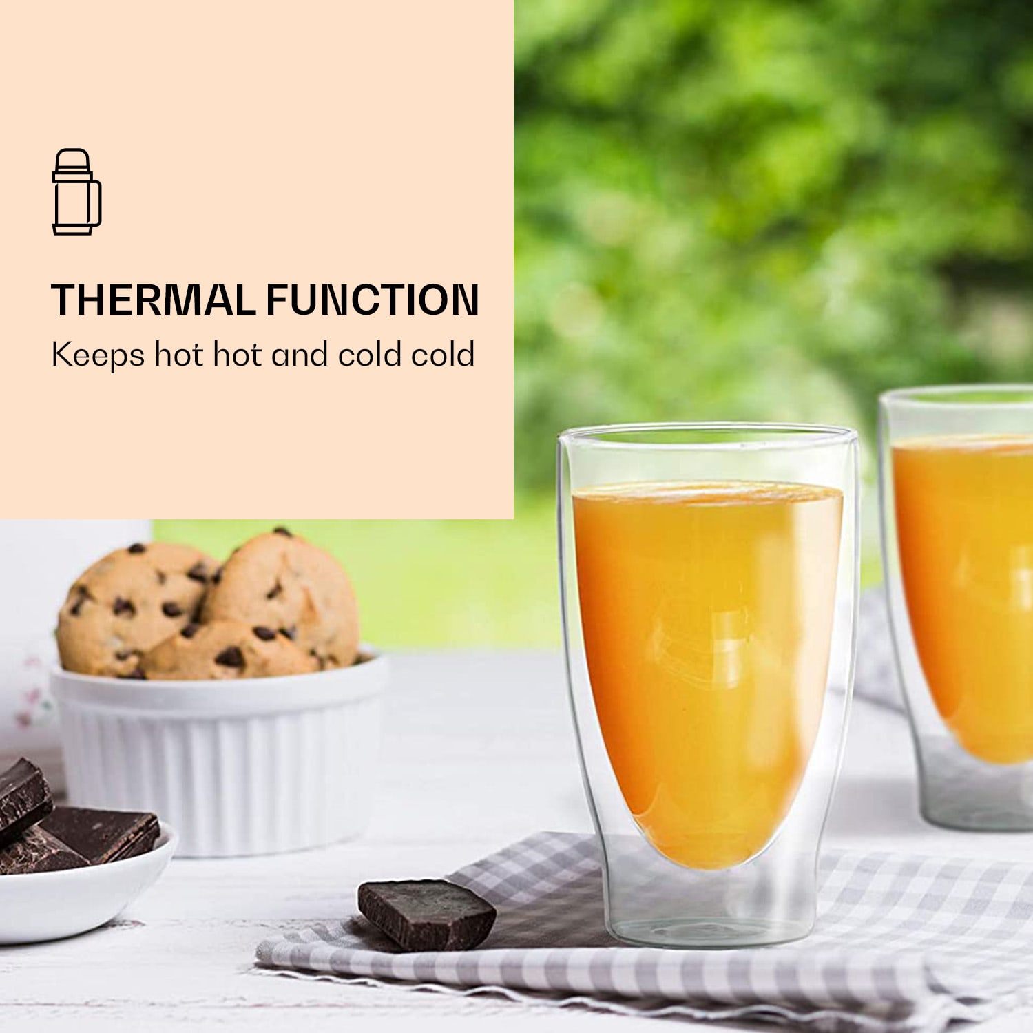 DUOS, dvojstenný pohár, 400 ml Sada 2 kusov