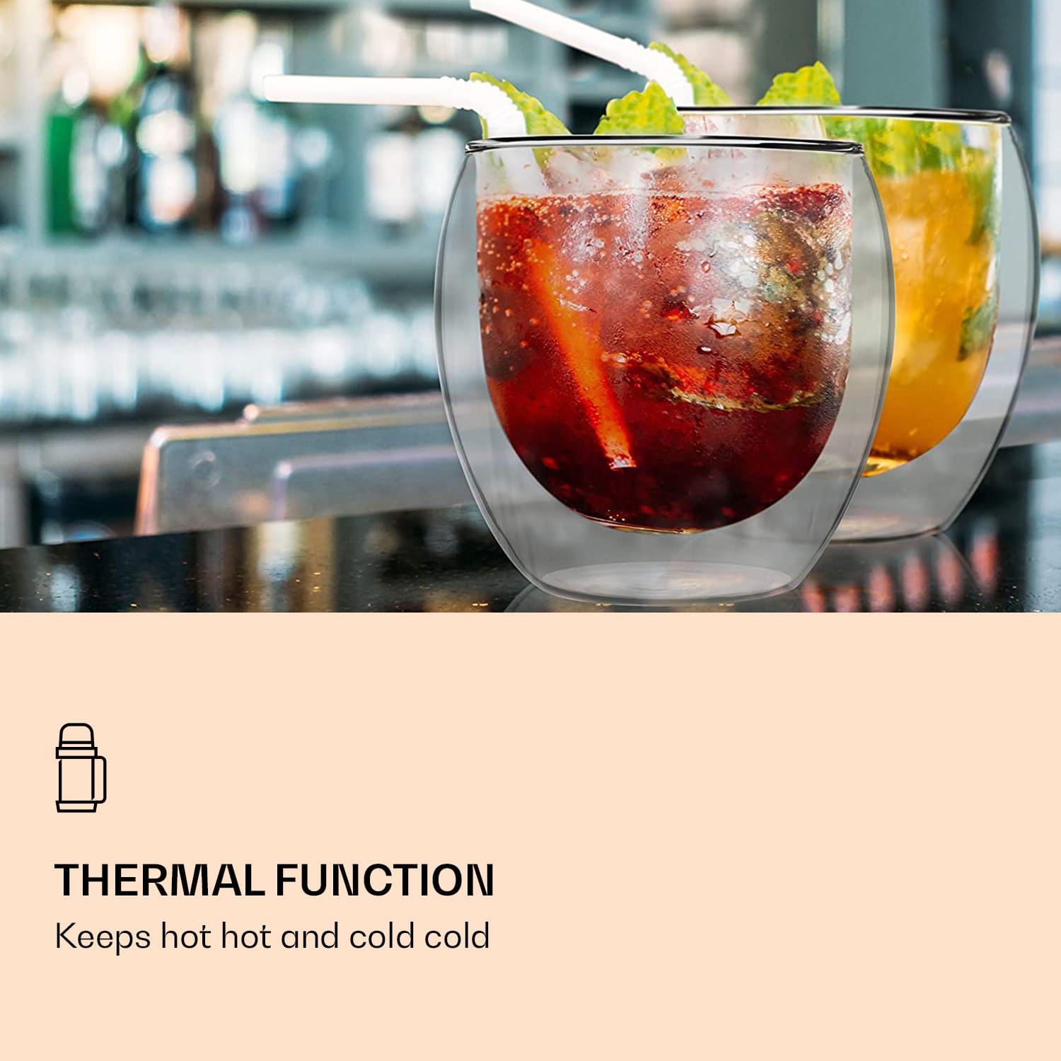 DUOS Jumbo pahar cu pereți dubli DUOS 310 ml 2er-Set