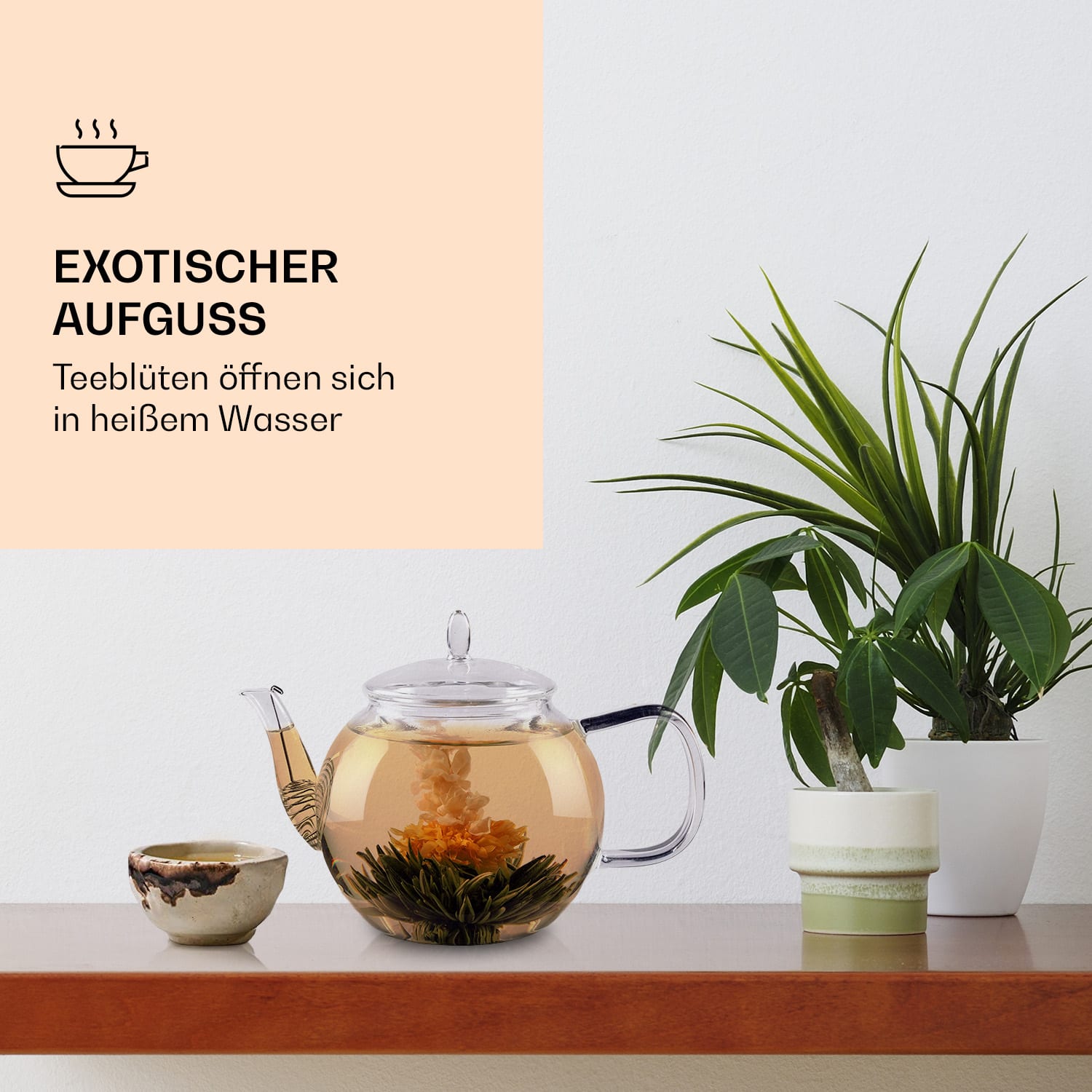 Teeblumen 6 verschiedene Sorten einzeln verpackt sehr ergiebig Grüner Tee