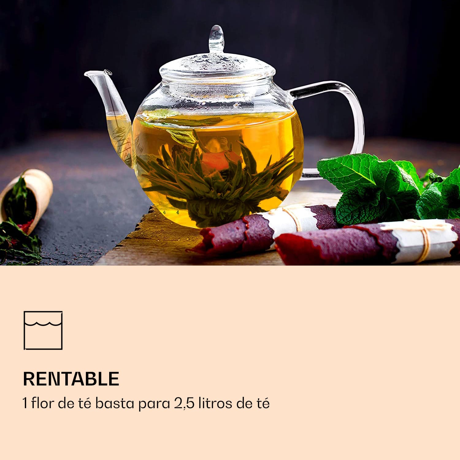 Flores de té 6 variedades diferentes envasadas individualmente y muy productivas  Té verde