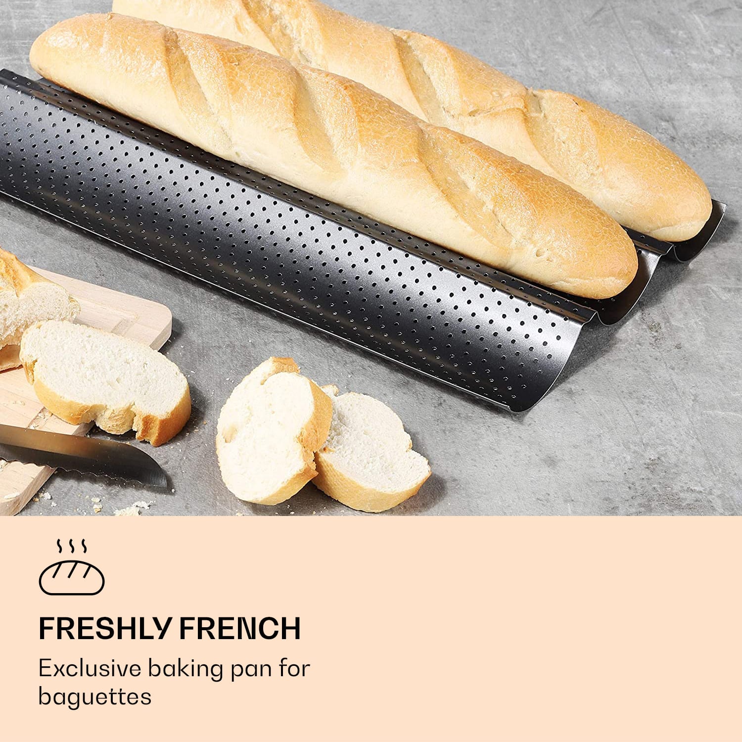 Feelino, bagett forma, 3 forma 3 vályú