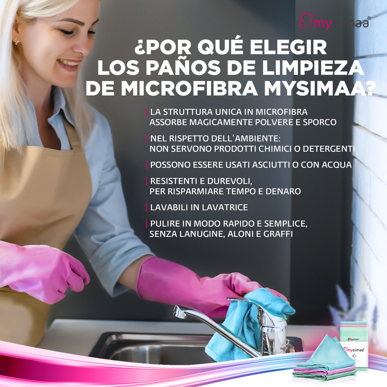 Paños de limpieza profesionales Pack clásico 60x40 cm