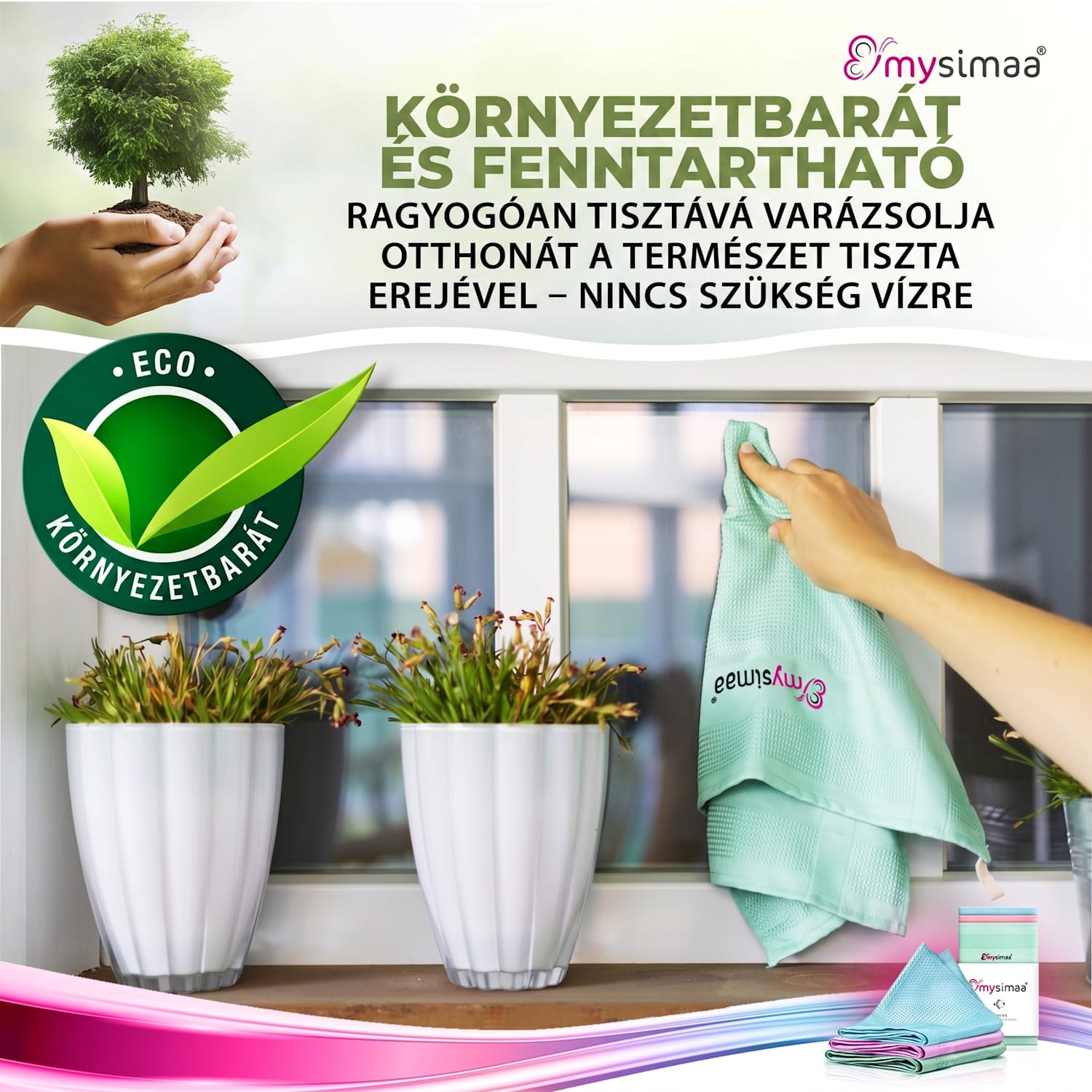 Professzionális tisztítókendők, tisztítókendők, Classicpack, mikroszálas 60 x 40 cm Multi