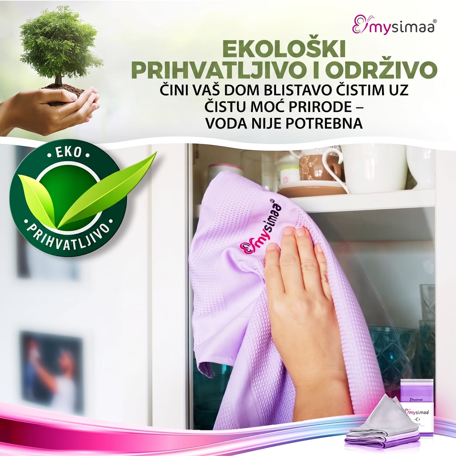 Profesionalne krpe za čišćenje, Classicpack, krpe za čišćenje, mikrofibra 60 x 40 cm šaren