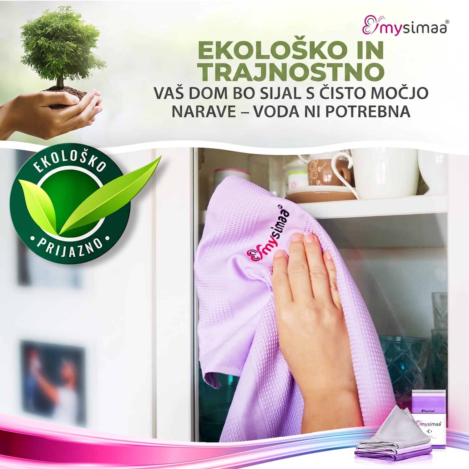 Profesionalne krpe za čiščenje, Classicpack, krpe za čiščenje, mikrovlakna 60 x 40 cm večbarvne