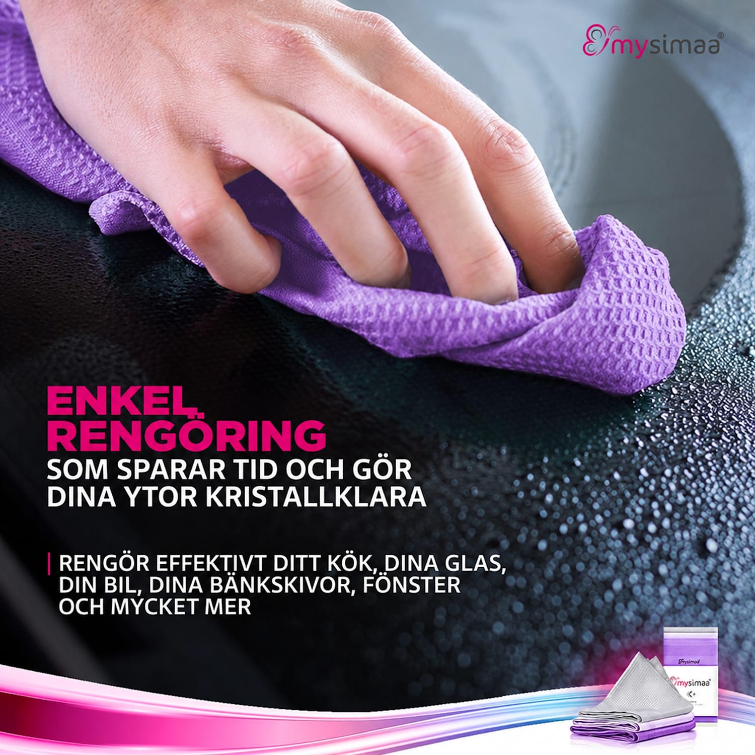 Professional Rengöringsdukar classicpack torkdukar mikrofiber 60x40 cm flerfärgad