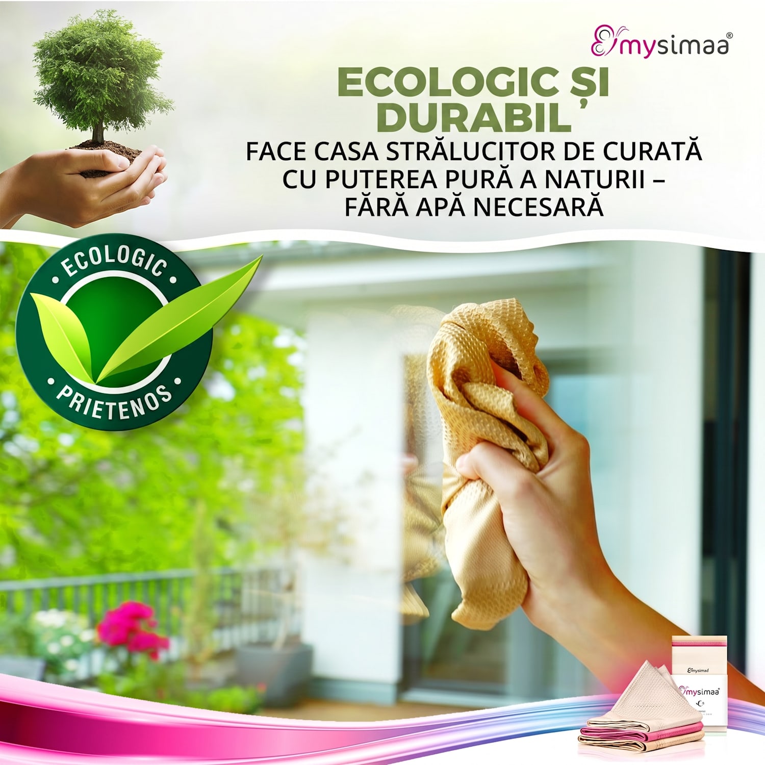 Șervețele de curățare profesională, Classicpack, șervețele de curățare, microfibră 60 x 40 cm Natură
