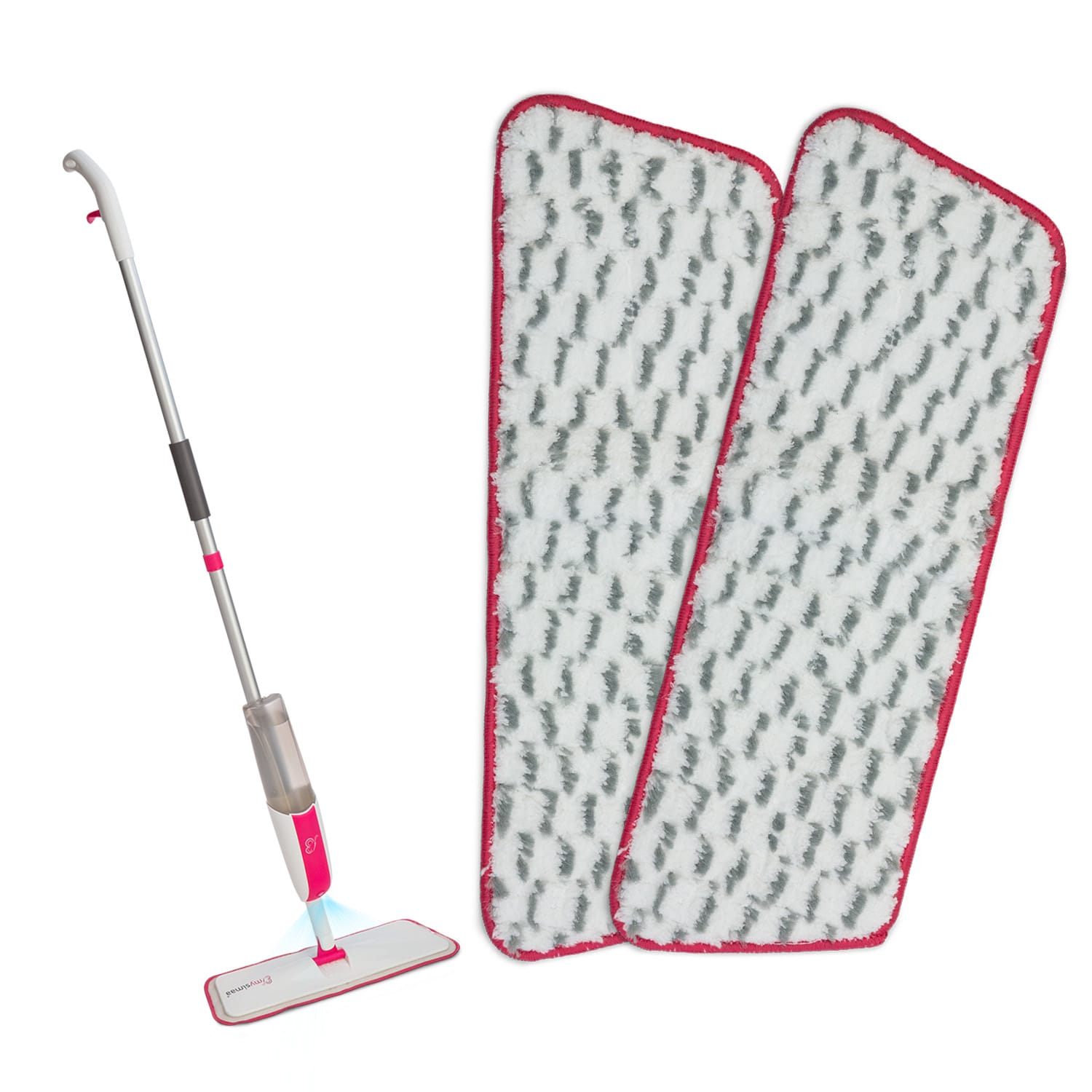 Glisten Pad, návlek na umývanie, mikrovlákno, 40 x 12 cm, dvojité balenie Biela