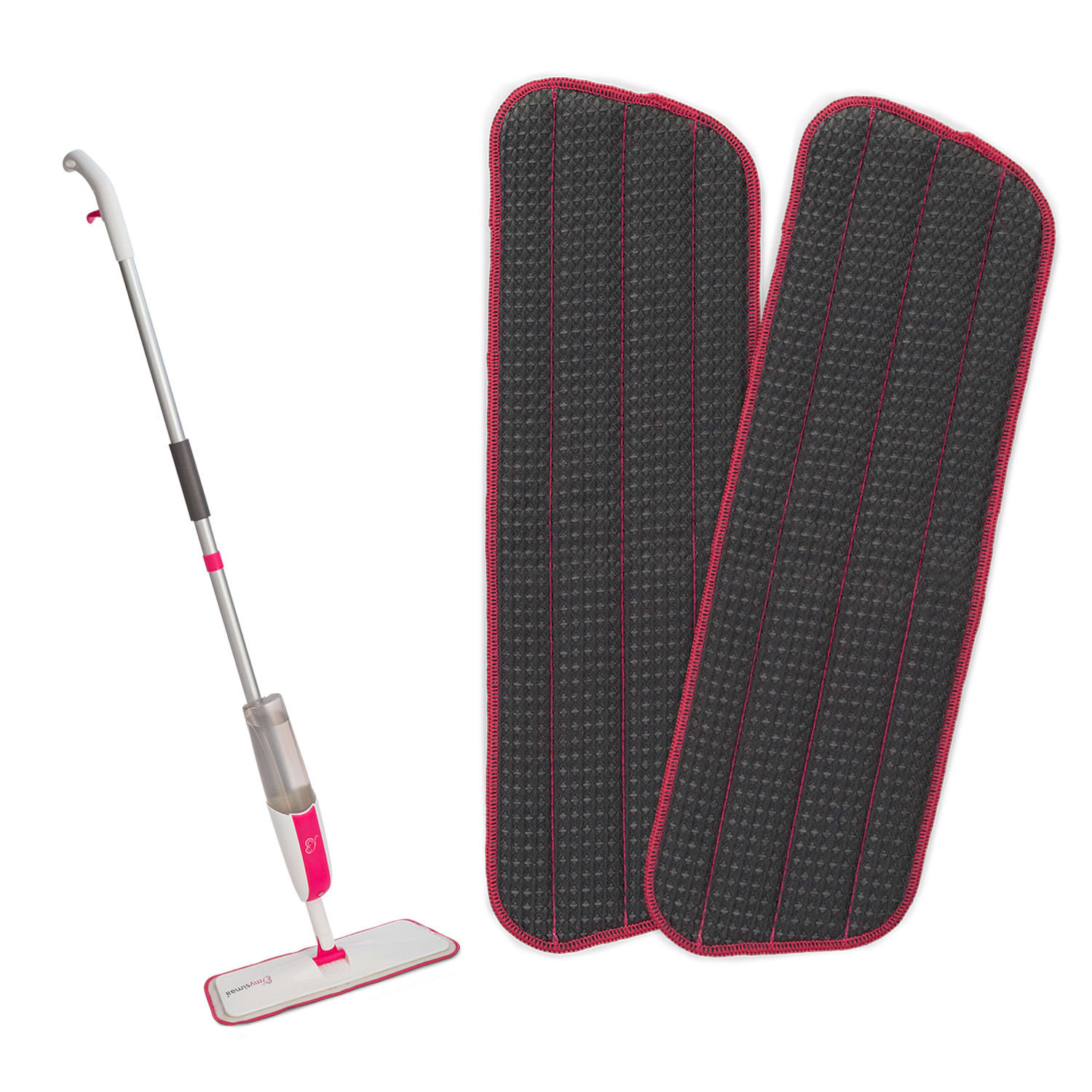 Glisten Pad, návlek na umývanie, mikrovlákno, 40 x 12 cm, dvojité balenie Šedá