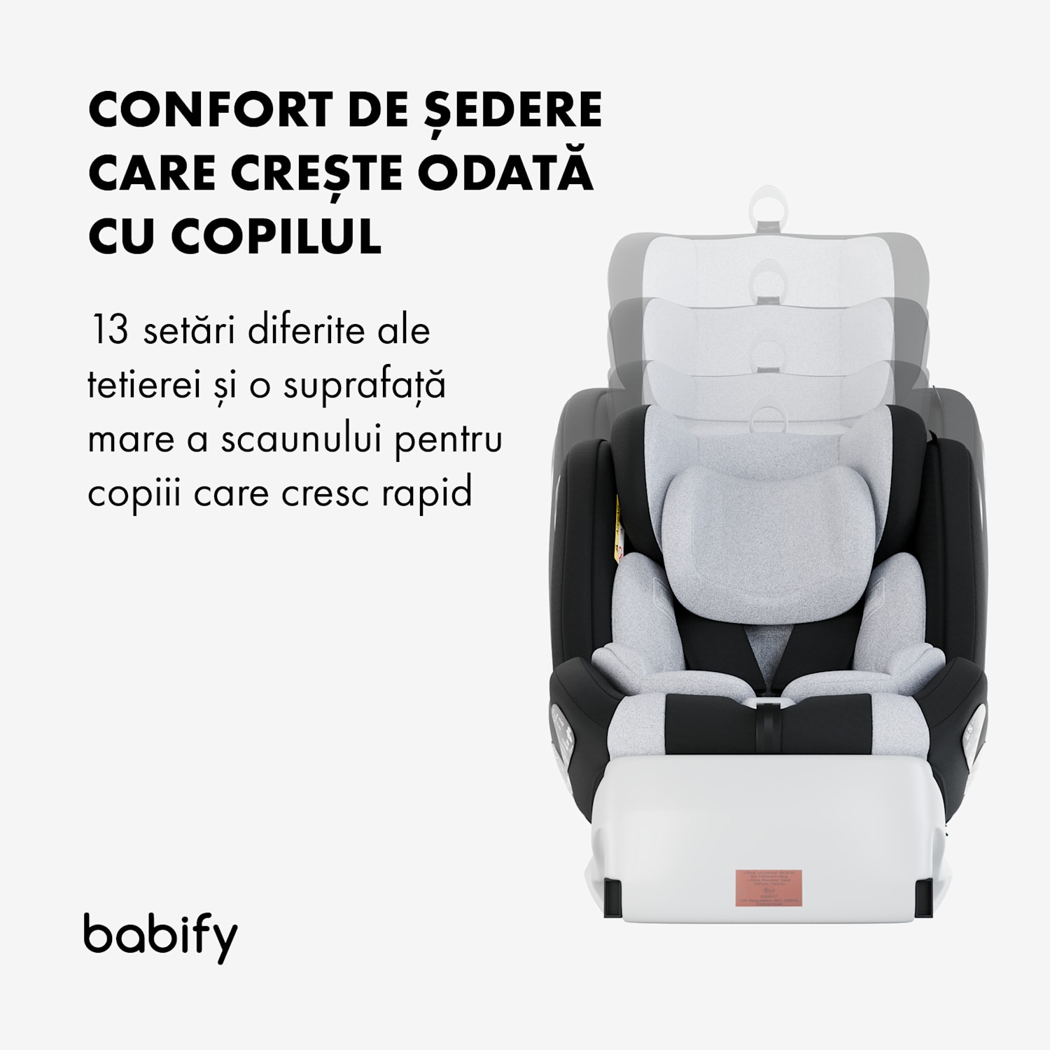 Onboard 360°, scaune auto pentru copii 0-12 ani, sistem ISOFIX centura in 5 puncte, R44/04 